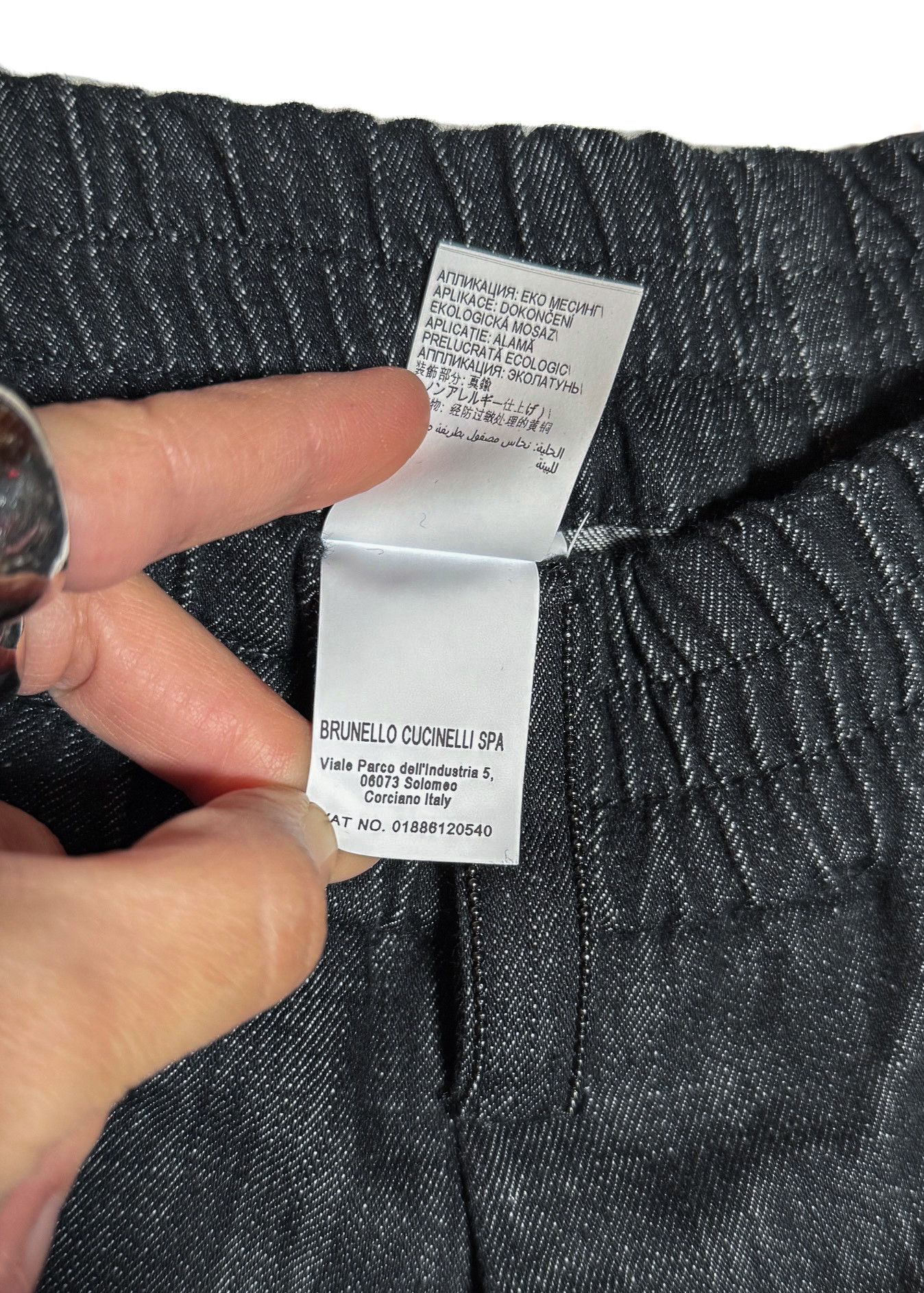 Brunello Cucinelli Brunello Cucinelli High Waisted Blue Black Jogger Jeans Size 26" / US 2 / IT 38 - 8 Thumbnail