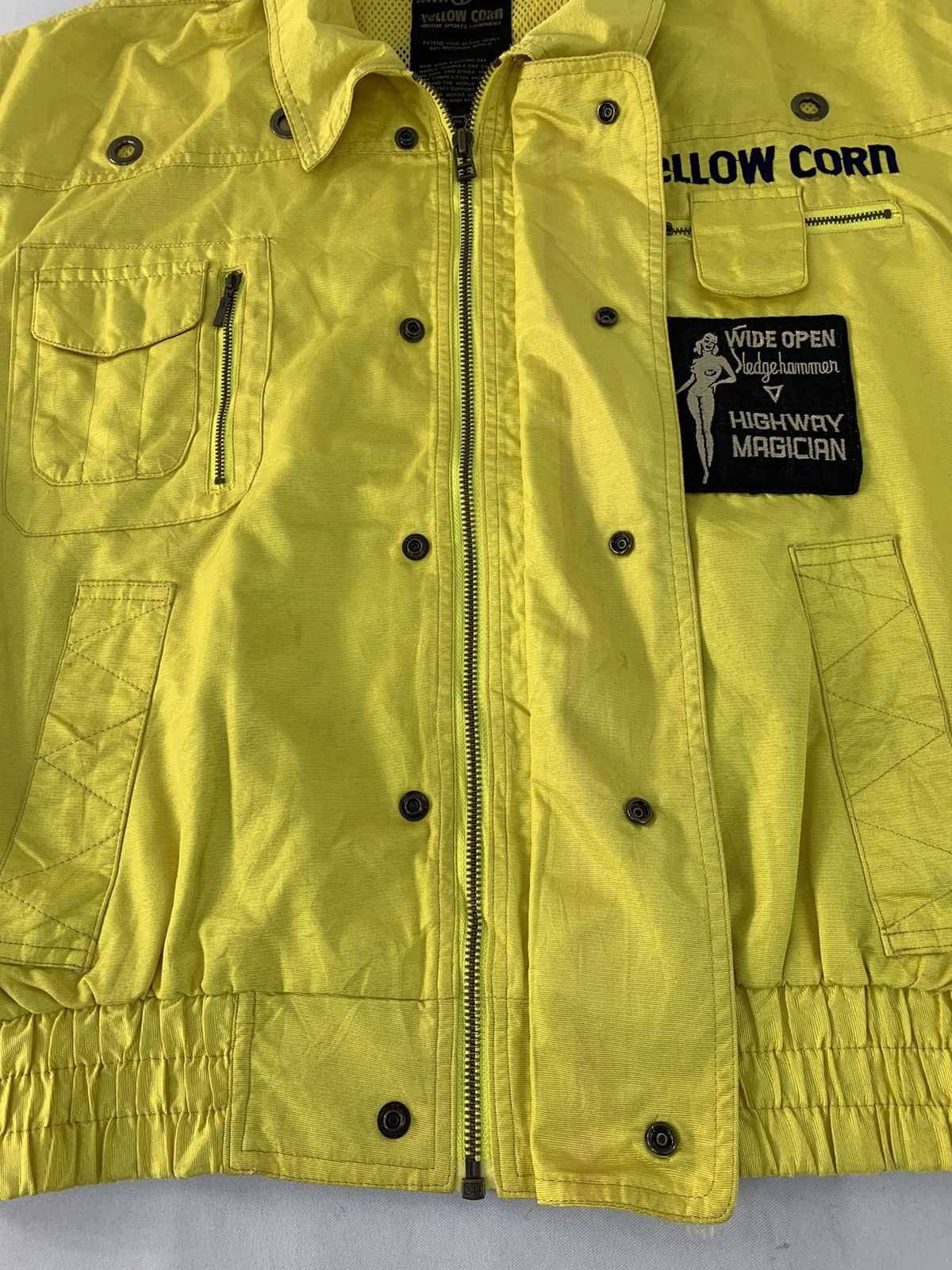 Vintage 90s Yellow Corn Highway Magician Yokohama Bomber Jacket Size US L / EU 52-54 / 3 - 6 Thumbnail