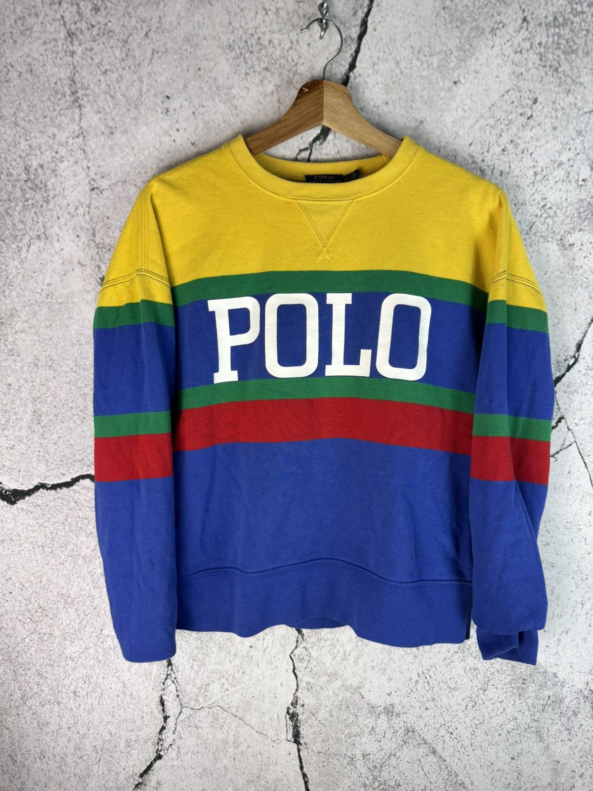 Polo Ralph Lauren Vintage POLO RALPH LAUREN Big Print Sweatshirt Size XS / US 0-2 / IT 36-38 - 1 Thumbnail