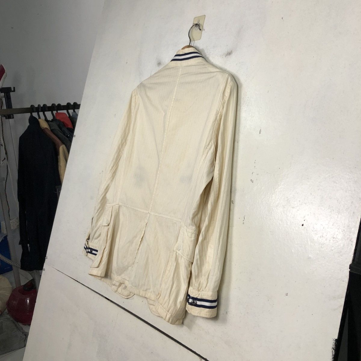 Issey Miyake 💥VINTAGE HICKORY CHORE JACKET STRIPED SABI SABI Size US S / EU 44-46 / 1 - 12 Thumbnail
