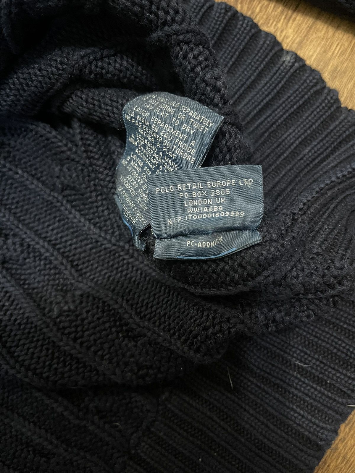 Polo Ralph Lauren × Vintage Polo Ralph Lauren navy sweater vintage Size US L / EU 52-54 / 3 - 6 Thumbnail