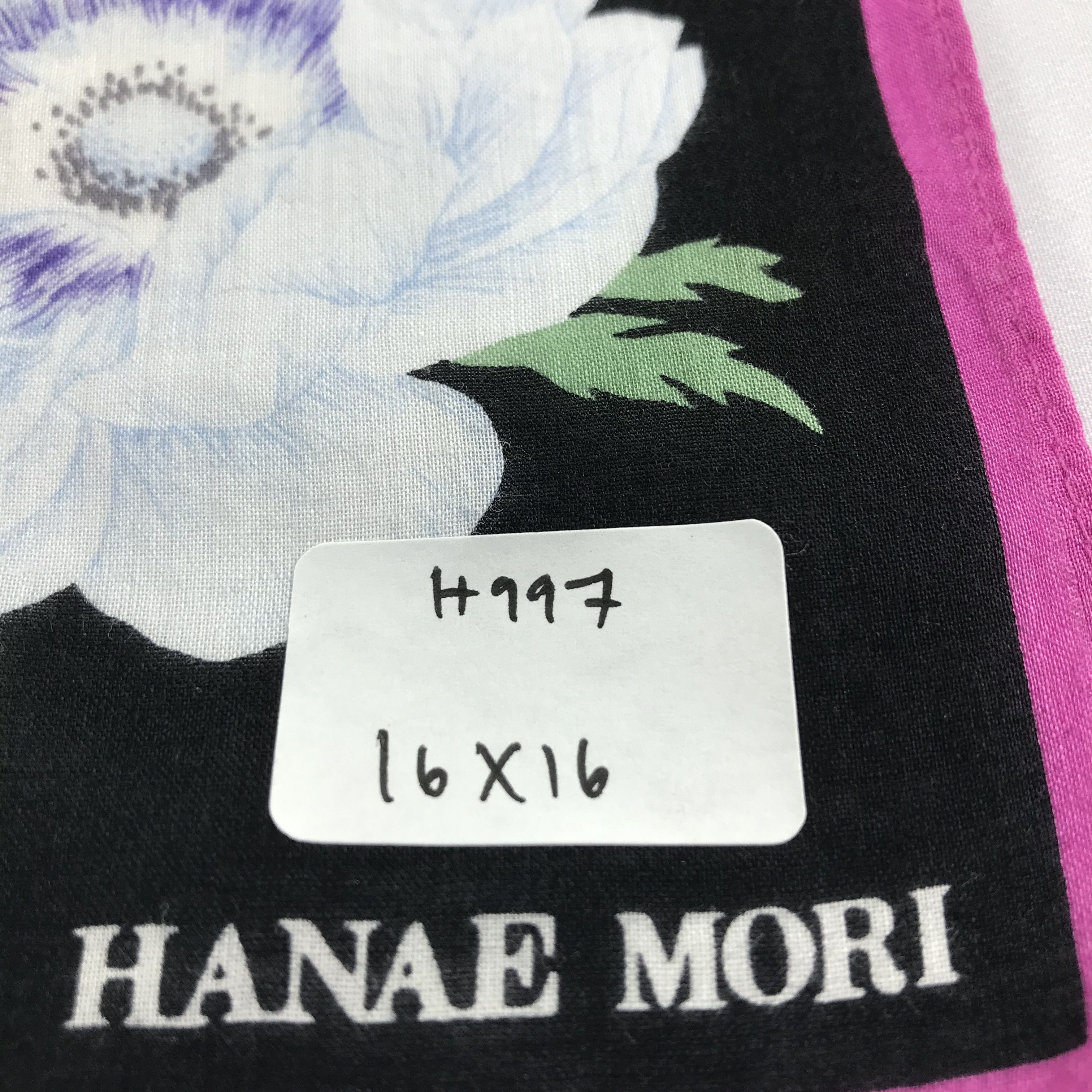 Hanae Mori Hanae Mori Floral Handkerchief Neckerchief Bandana H997 Size ONE SIZE - 6 Thumbnail