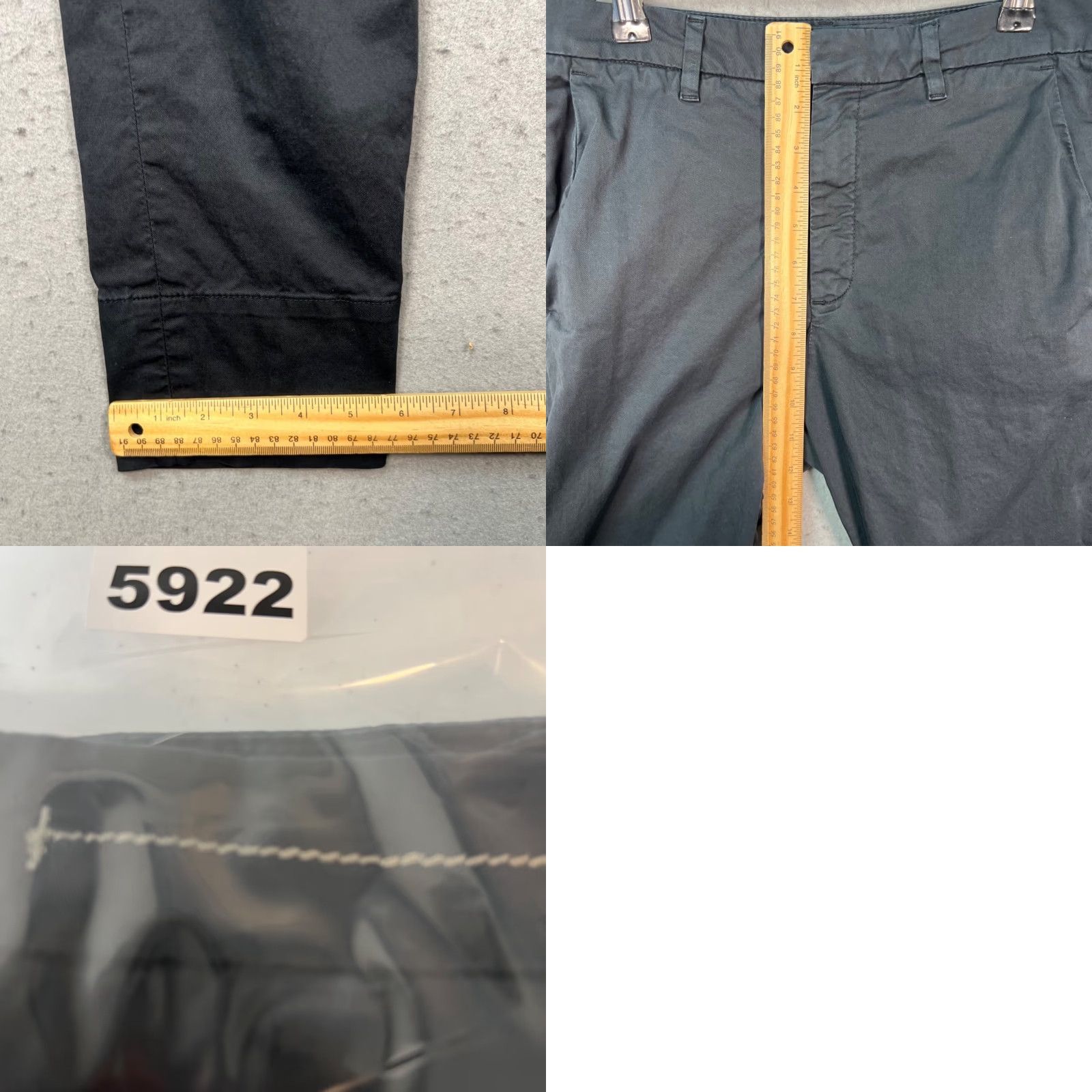 Hope Hope Mens 34 Black News Trouser Pants Slim Fit Cotton Blend Chino Tapered Flat Front Casual Pant Standards Size US 34 / EU 50 - 8 Thumbnail