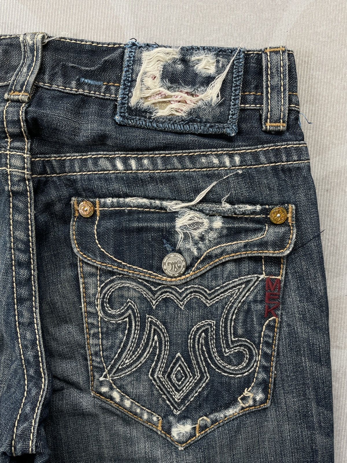 Mek Denim Mek Denim Embroided Jeans Size US 32 / EU 48 - 8 Thumbnail
