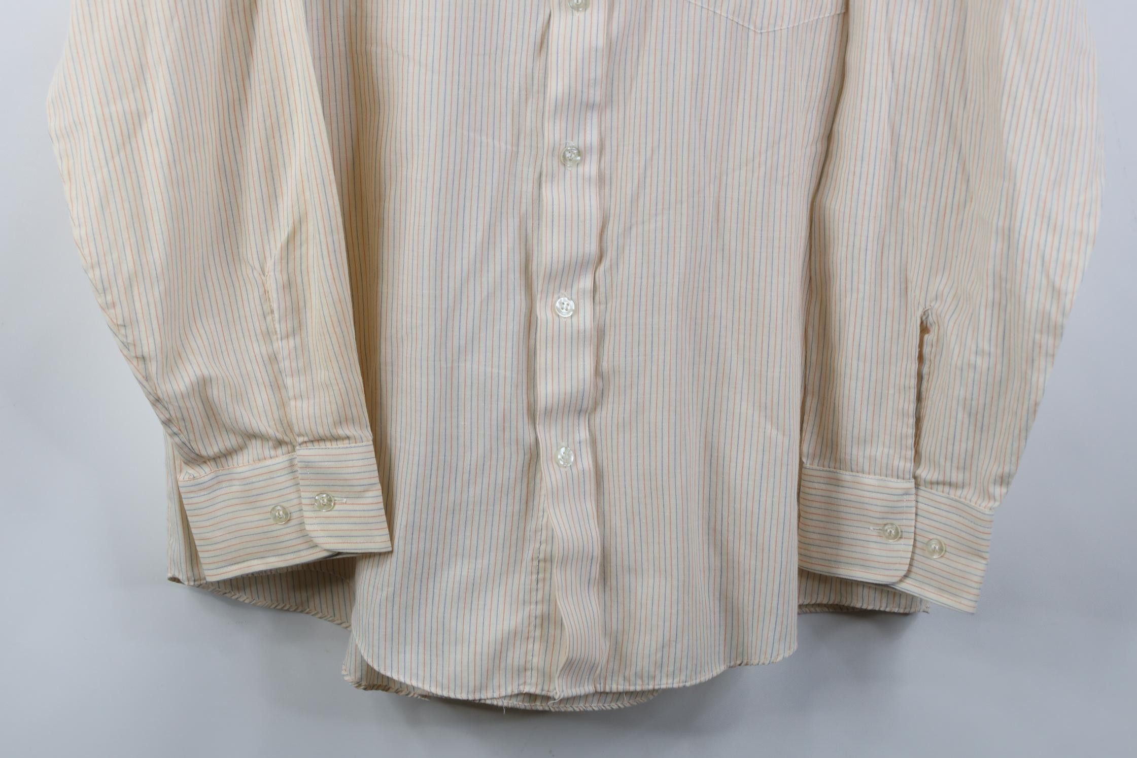 Vintage Vintage 70s Streetwear Dagger Collar Striped Button Shirt Size US M / EU 48-50 / 2 - 3 Thumbnail
