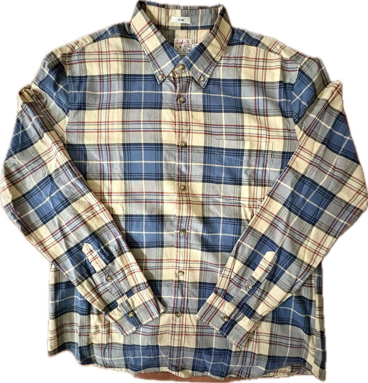 J.Crew J.Crew Plaid Button-Down BG421 (NWT, Orig. $79.50) Size US XL / EU 56 / 4 - 1 Thumbnail