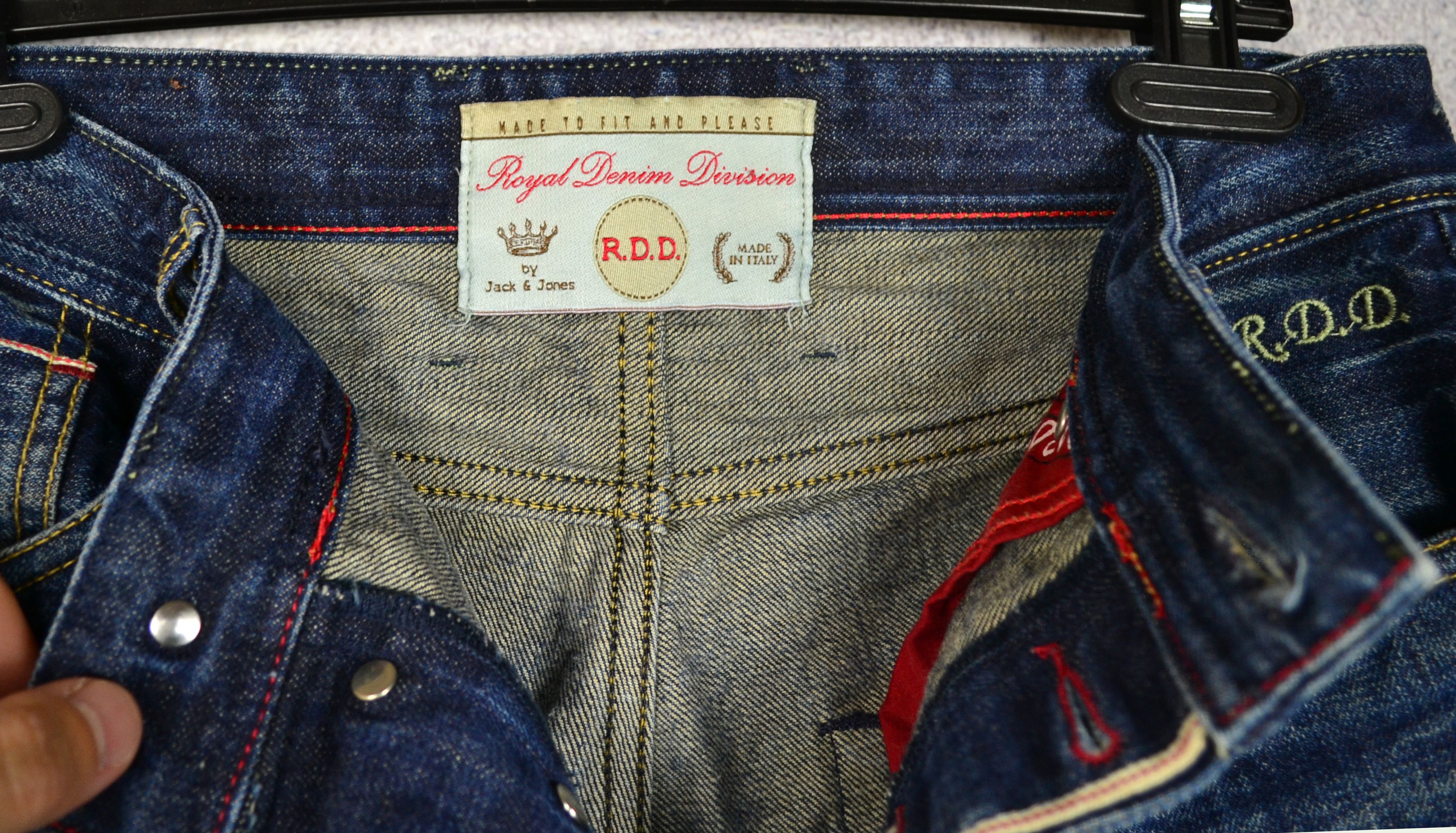 Jack & Jones RDD Royal Denim Division Distressed Selvedge Denim Size US 32 / EU 48 - 5 Thumbnail
