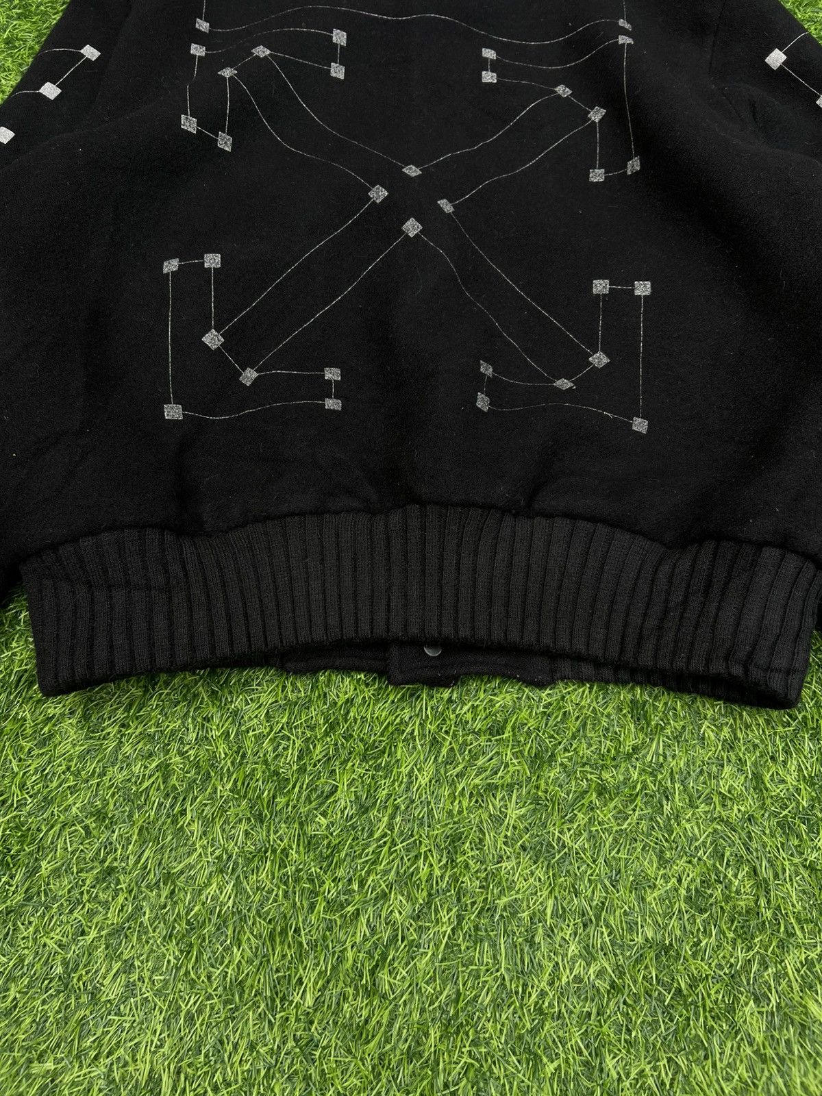 Off-White Off-White c/o Virgil FW20 (Black) Wool VarsityJacket- Large Size US M / EU 48-50 / 2 - 9 Thumbnail