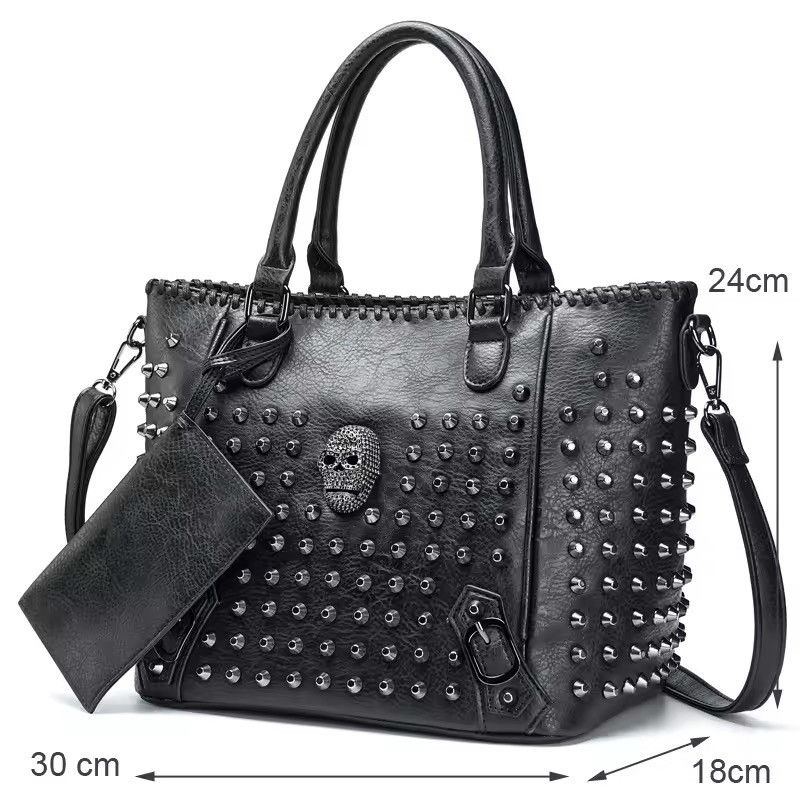 Other Y2K Punk Skull Rivet Leather Crossbody Bag Size ONE SIZE - 2 Thumbnail