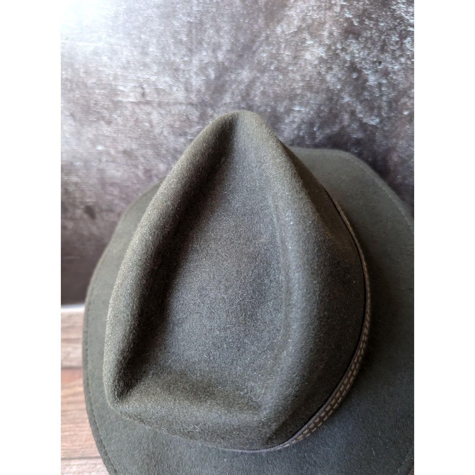 Vintage Vintage Wegener Fedora mens hat green 55cm Size ONE SIZE - 6 Thumbnail