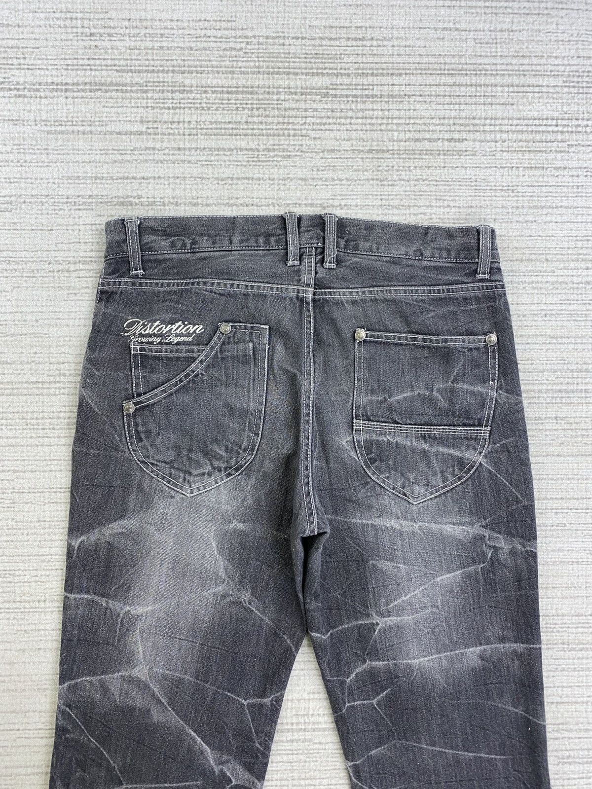 If Six Was Nine Vintage Doublefocus Washed Grey 3/4 Denim Pants Size US 34 / EU 50 - 6 Thumbnail