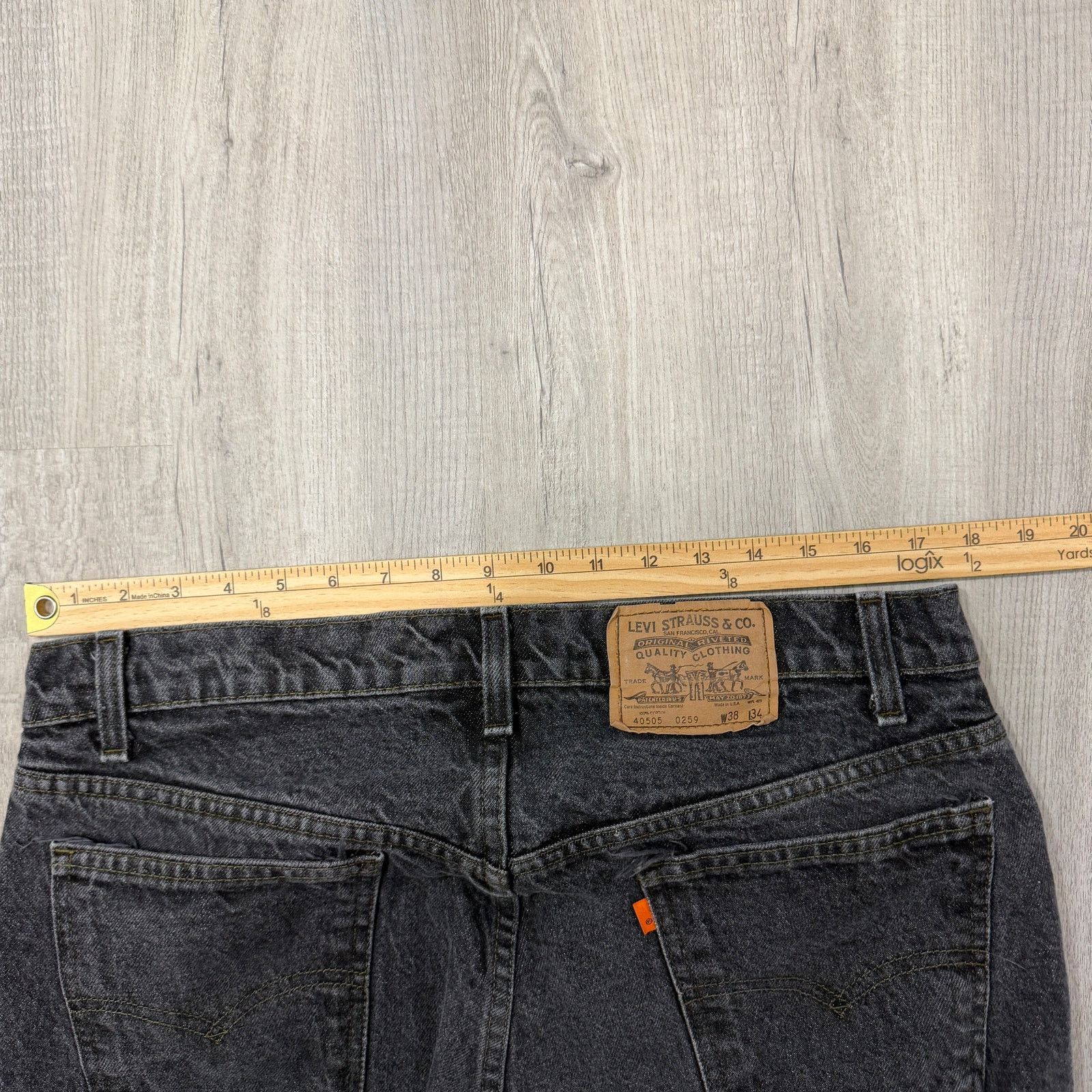 Levi's Vintage Levis 505 Jeans Men 38x34 (Fits 38x32) Denim 80s Size US 38 / EU 54 - 9 Thumbnail