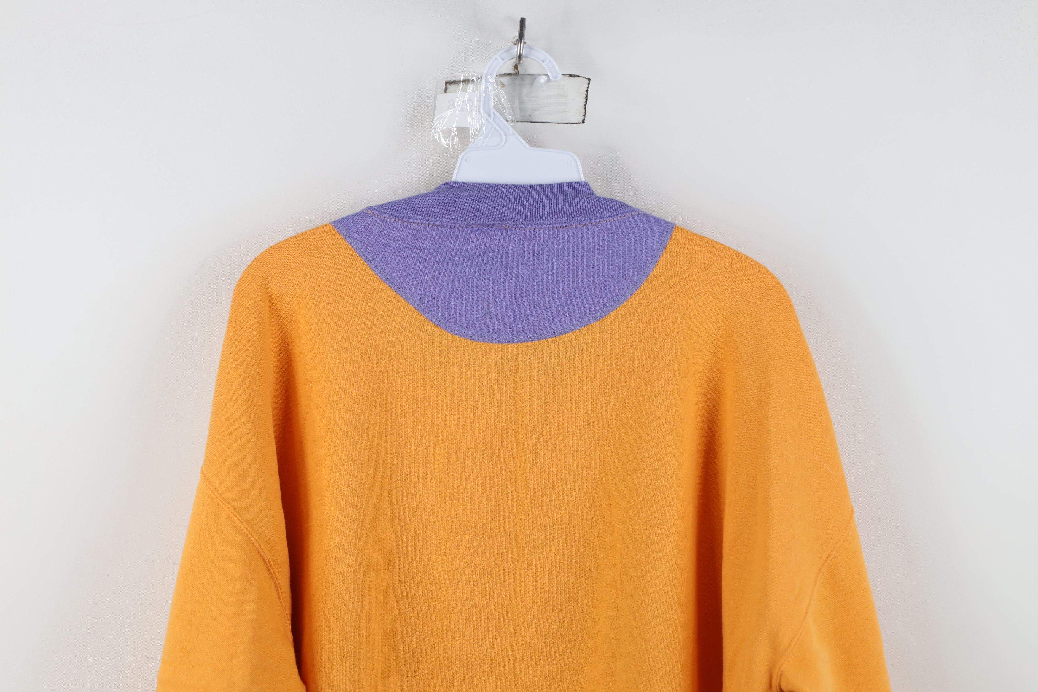 Converse Vintage 90s Converse Chuck Taylor Block Sweatshirt Orange Size XL / US 12-14 / IT 48-50 - 15 Thumbnail