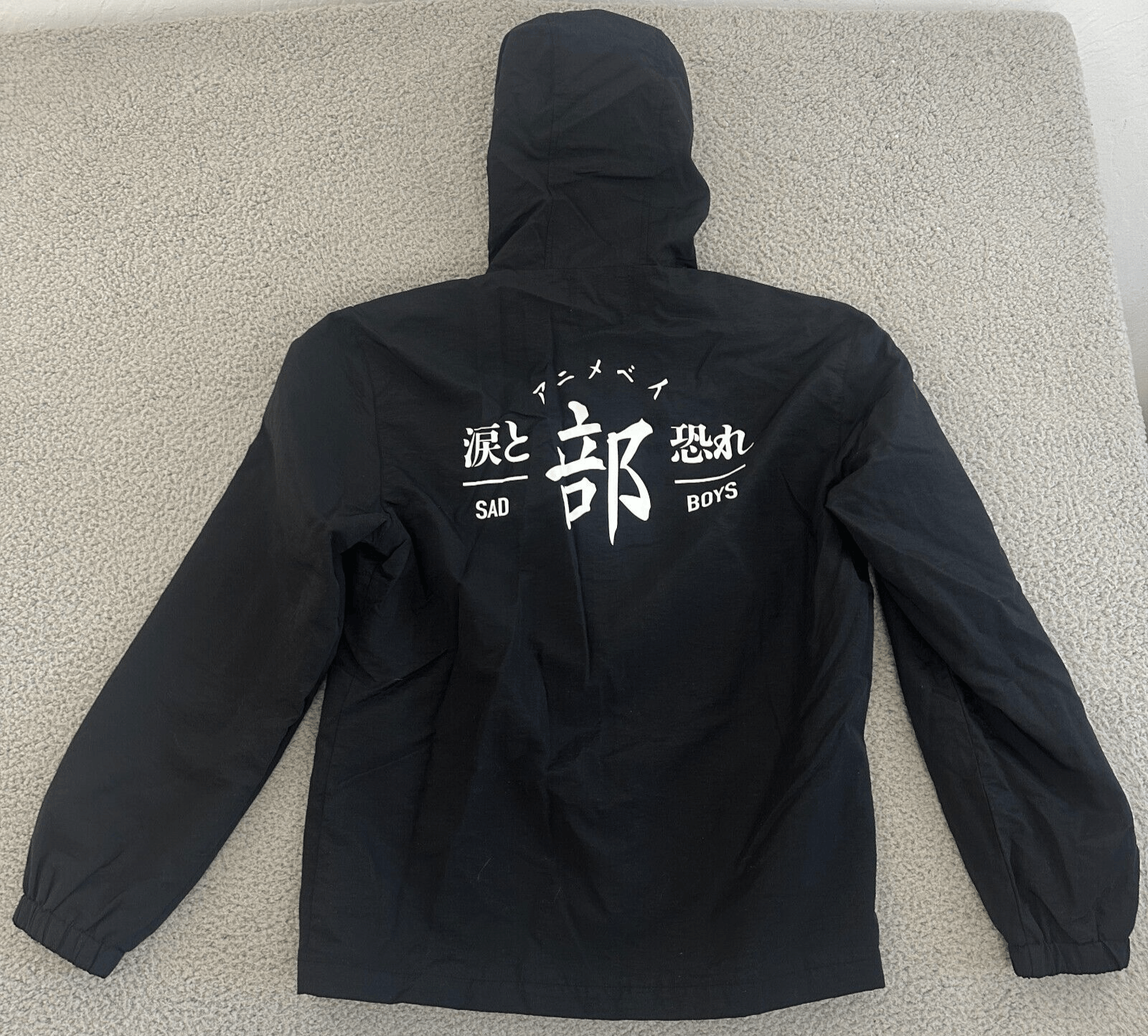 Vintage Sad Boys Tears And Fears Tech Jacket Mens Large Windbreaker Size US L / EU 52-54 / 3 - 2 Thumbnail