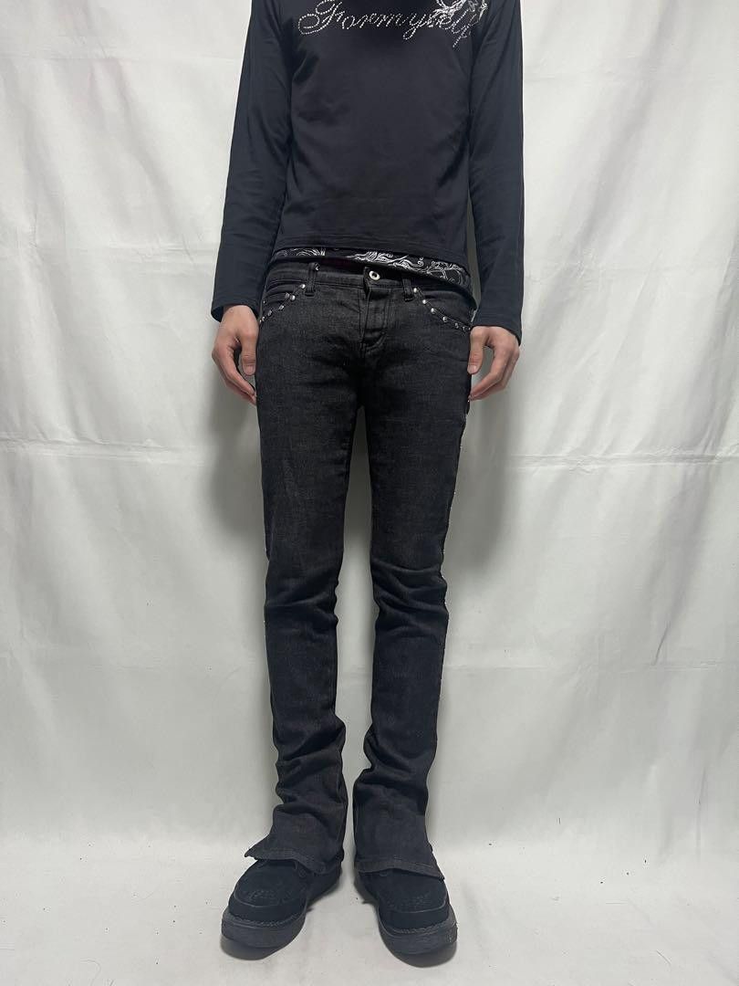 Hysteric Glamour Hysterics STUDS FLARE DENIM Size US 29 - 3 Thumbnail