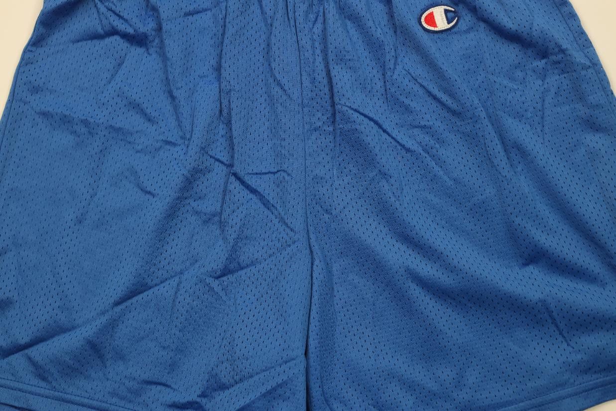 Champion Vintage 90s Champion Above Knee Mesh Shorts Royal Blue Nylon Size US 34 / EU 50 - 3 Thumbnail