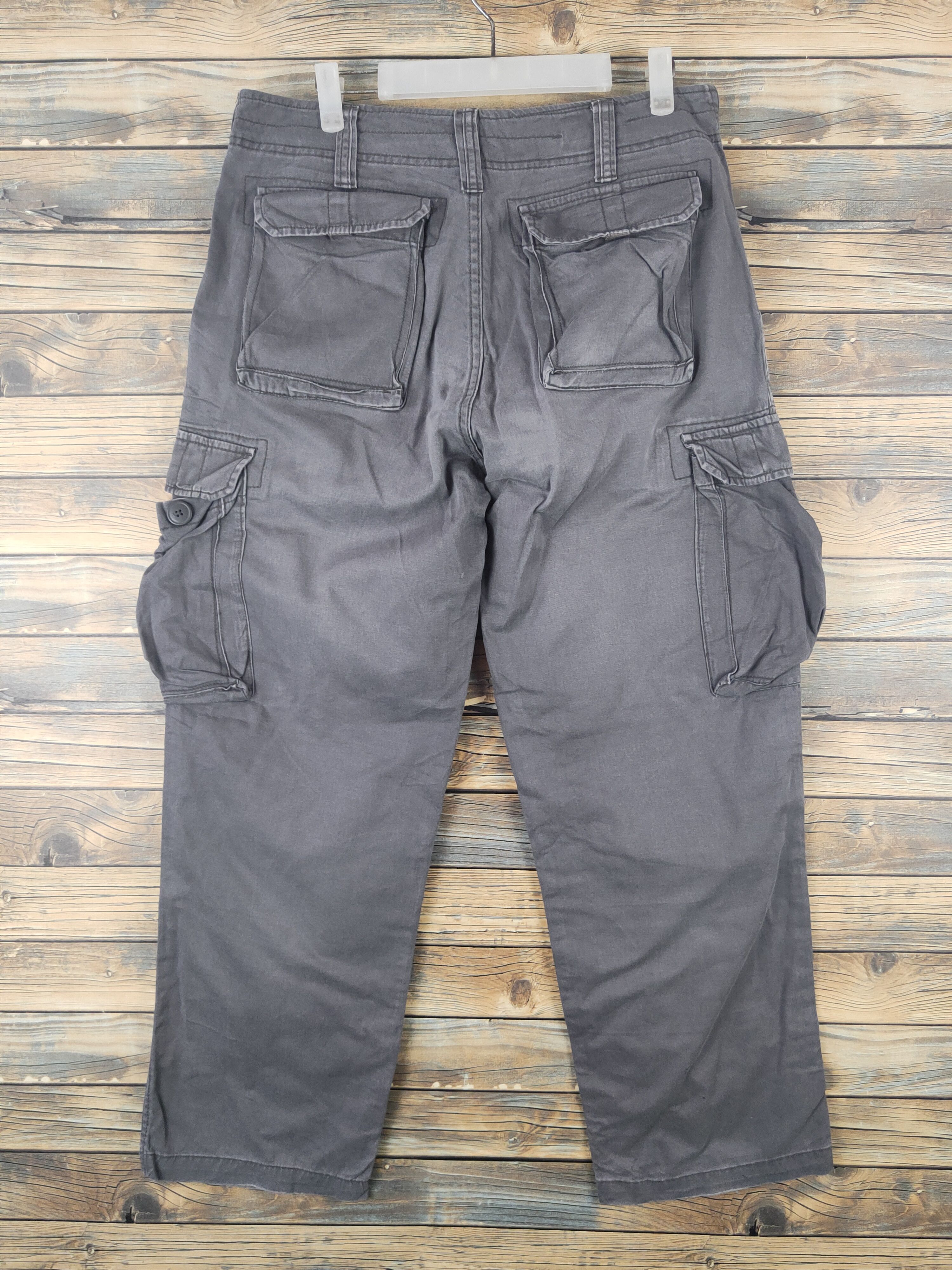 Japanese Brand DL Freaks Wear Dark Gray Multipocket Cargo Pants #46-048 Size US 32 / EU 48 - 7 Thumbnail