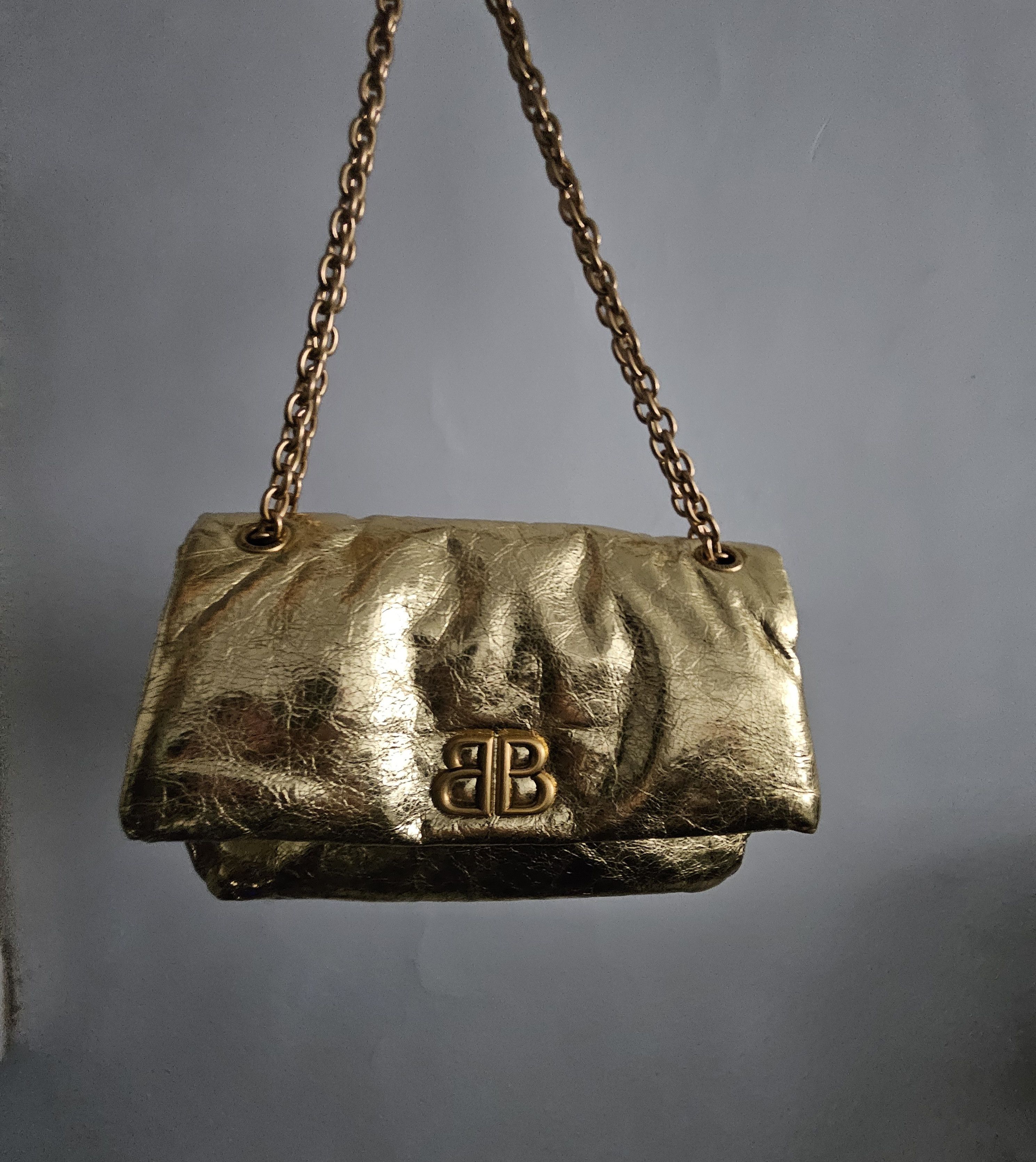 Balenciaga Balenciaga Small Gold Monaco Bag Size ONE SIZE - 1 Thumbnail