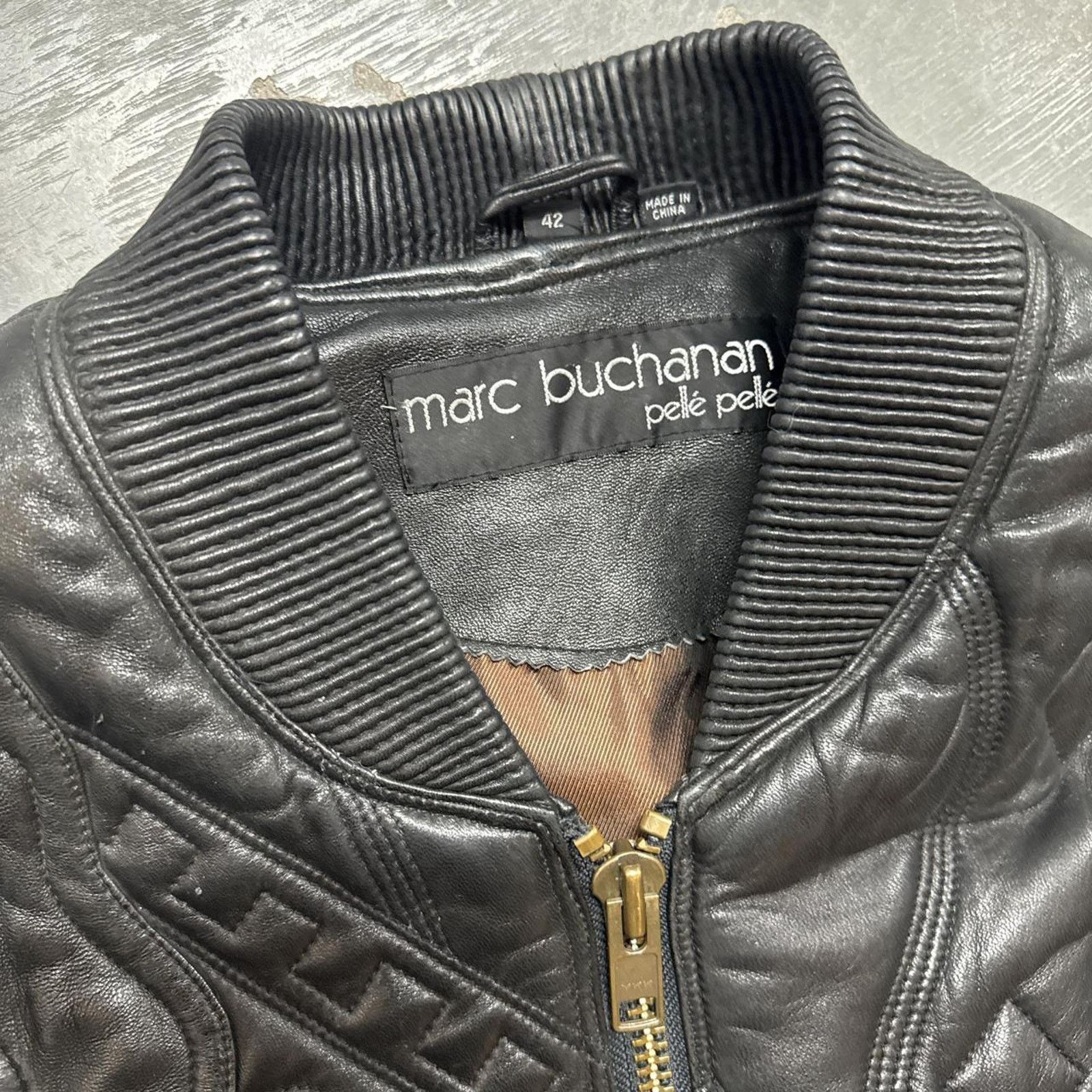 Pelle Pelle Vintage 90s Pelle Pelle Marc Buchanan Sun Leather Jacket Size US M / EU 48-50 / 2 - 3 Thumbnail