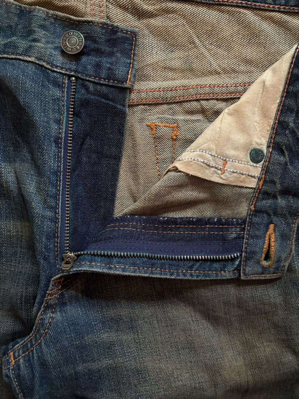 Edwin SALES🔥Exclusive Vintage Edwin XV Mud Wash Jeans Size US 34 / EU 50 - 9 Thumbnail