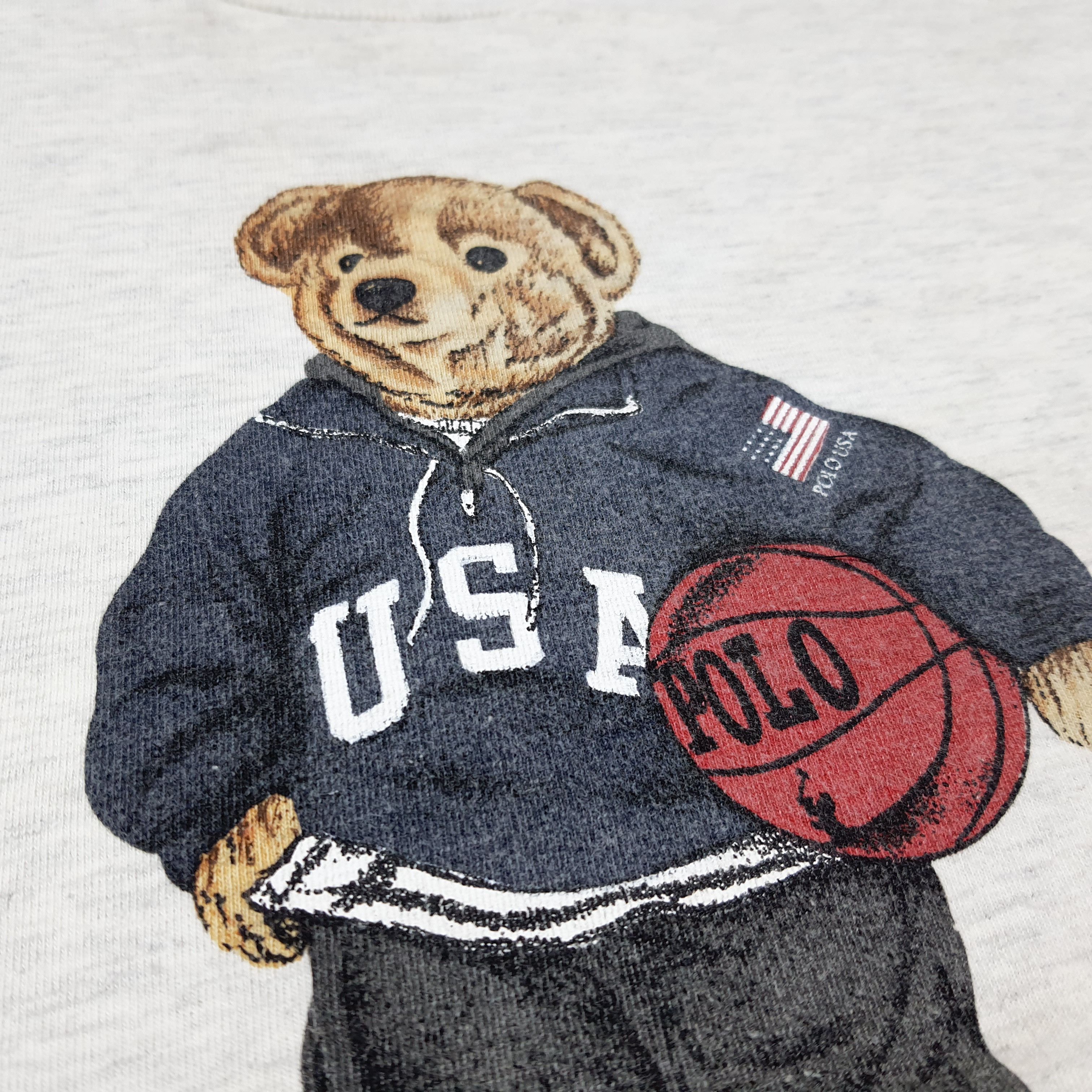 Polo Ralph Lauren Vintage Polo Bear by Ralph Lauren Graphic Tshirt C299N11 Size US L / EU 52-54 / 3 - 3 Thumbnail
