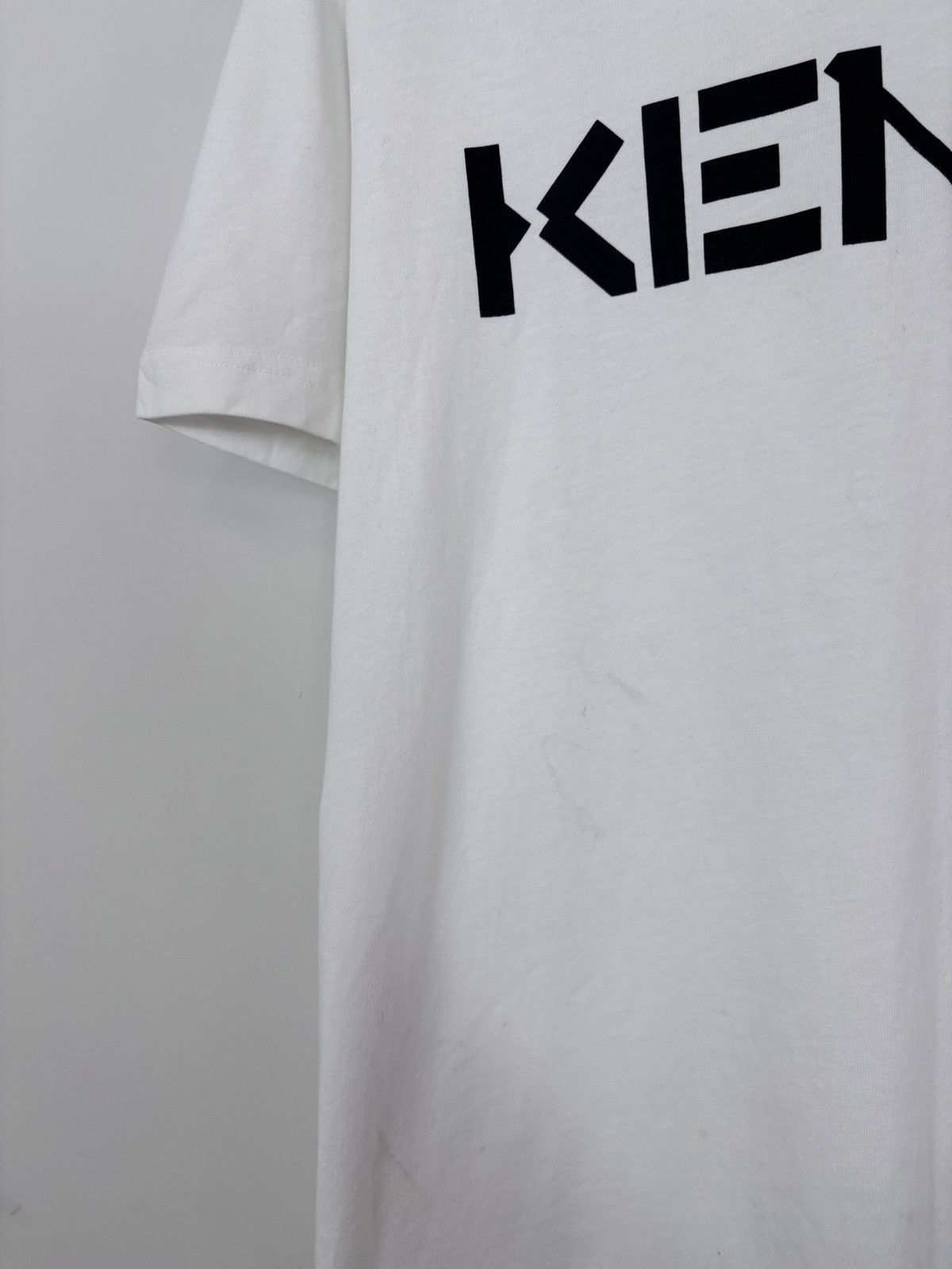 Kenzo Kenzo Paris Men’s Big Graphic Digital Logo White T-Shirt Tee Size US L / EU 52-54 / 3 - 5 Thumbnail