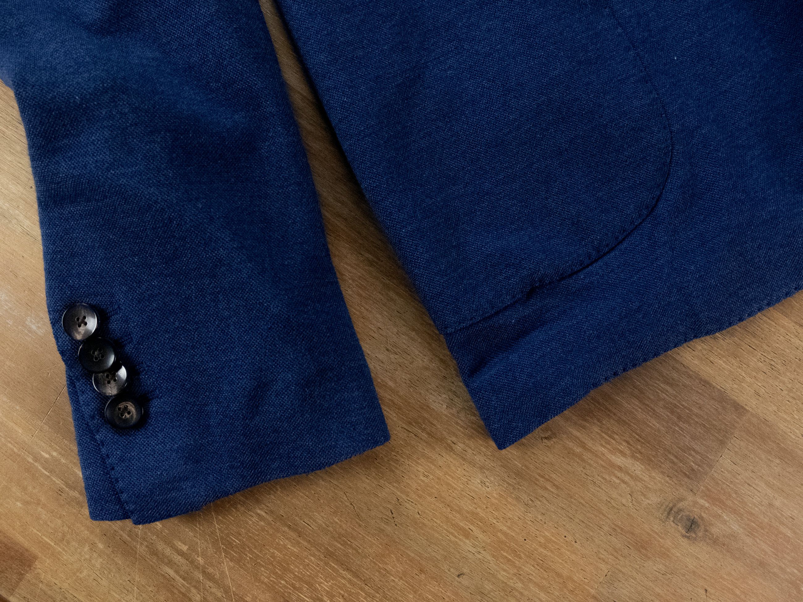 Lardini LARDINI Italy solid blue cashmere silk blazer jacket 38 48 Size 38R - 5 Thumbnail