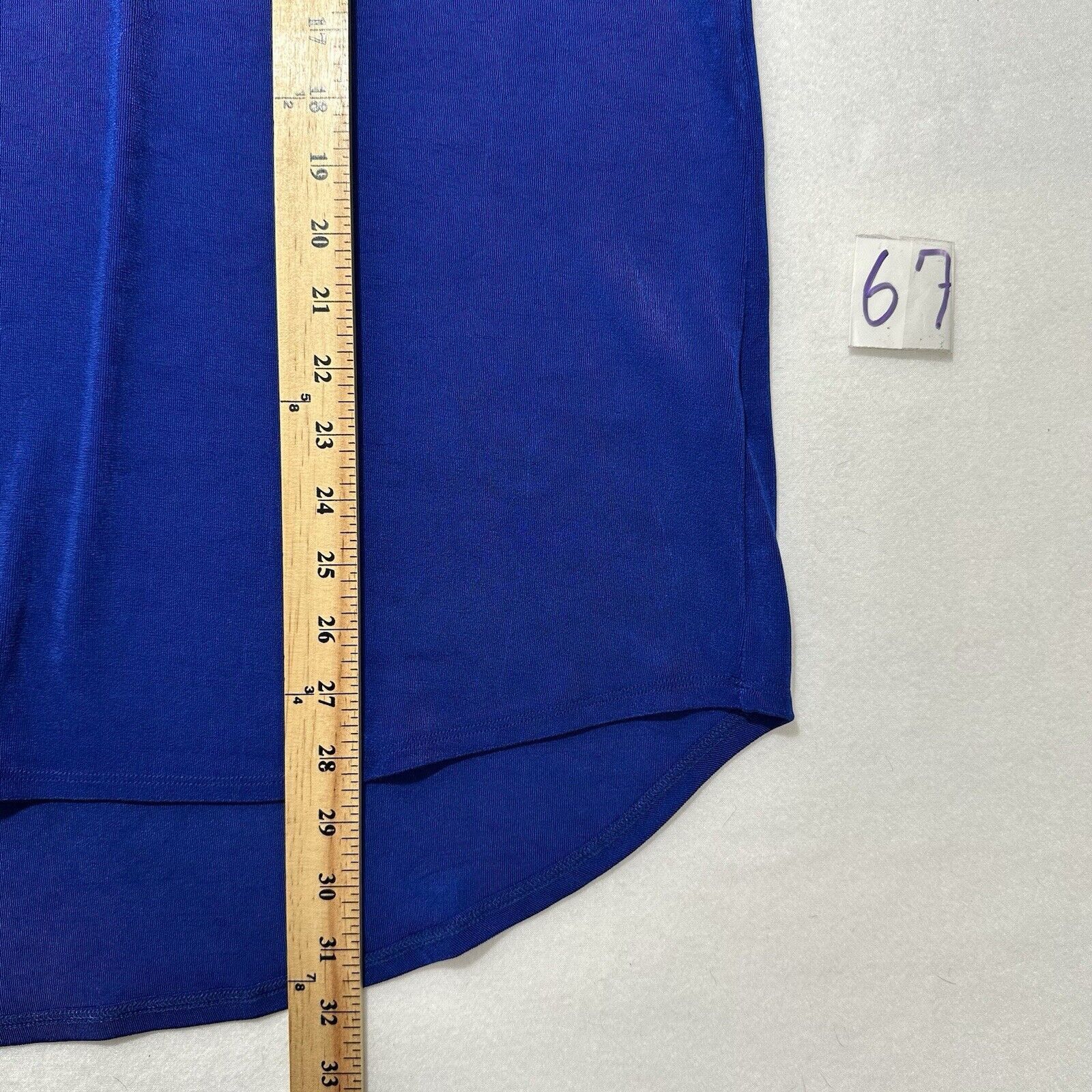 Chicos Chico's XL Blue Embellished Collar 3/4 Sleeve Blouse Acetate Size XL / US 12-14 / IT 48-50 - 9 Thumbnail