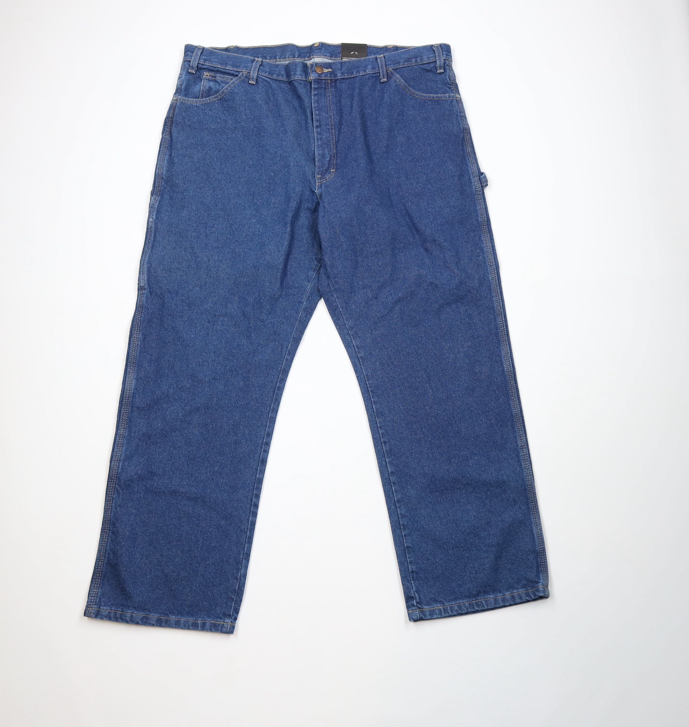 Dickies Deadstock Vintage Y2K Dickies Wide Leg Dungaree Jeans Blue Size US 42 / EU 58 - 1 Thumbnail
