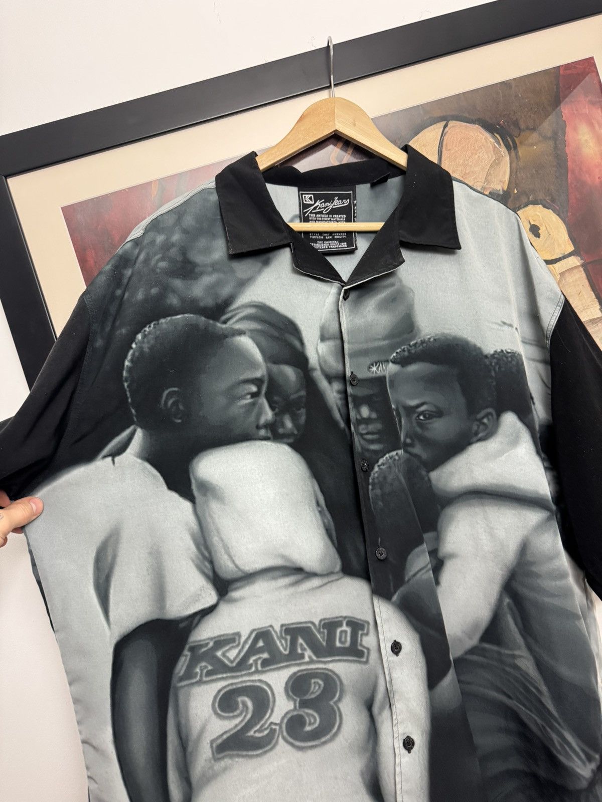 Karl Kani Karl Kani Fullprint Rap Button Up Shirt Rare Vintage 90s Size US XXL / EU 58 / 5 - 3 Thumbnail