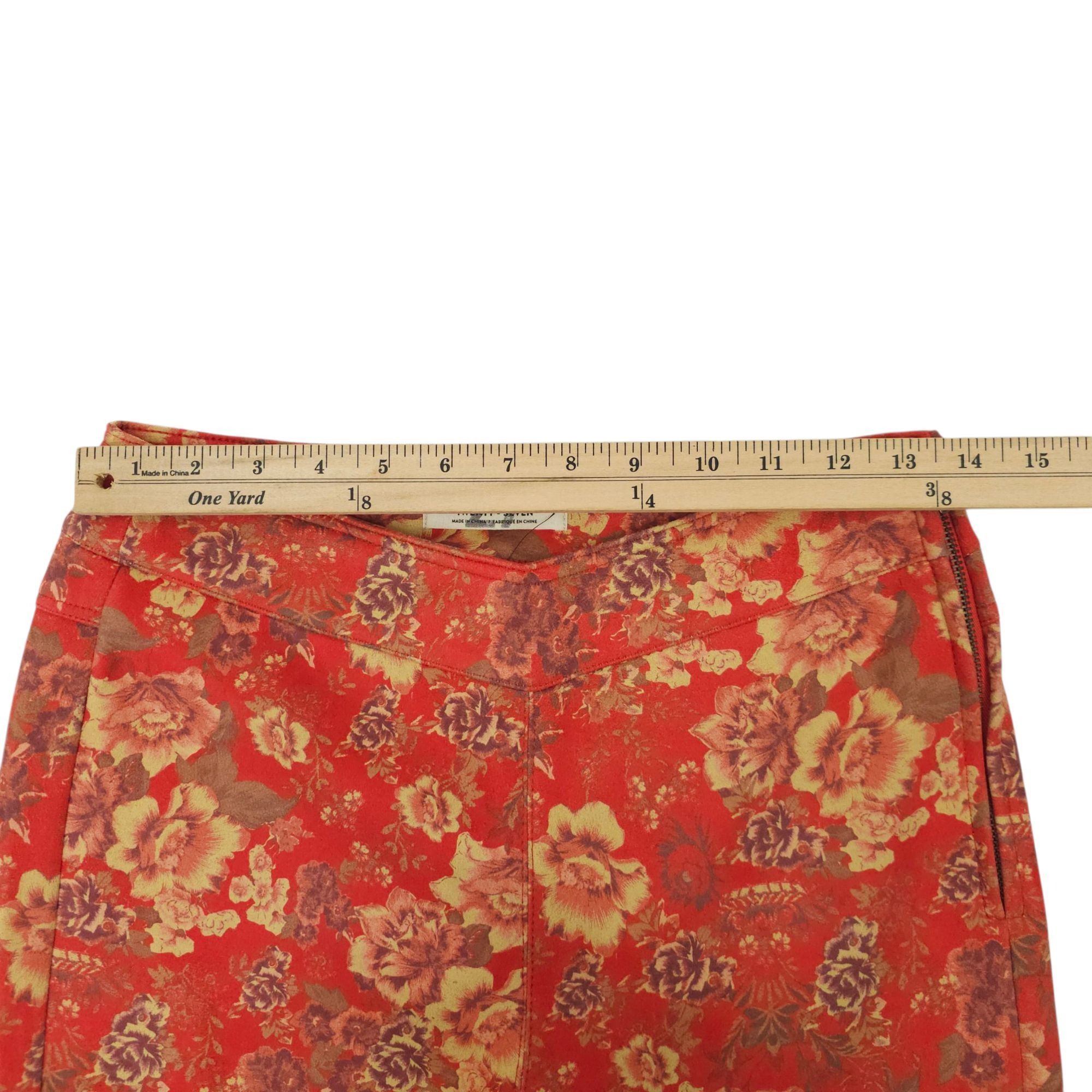 Free People We The Free People House Party Printed Pants Womens 27 Vegan Size 28" / US 6 / IT 42 - 3 Thumbnail