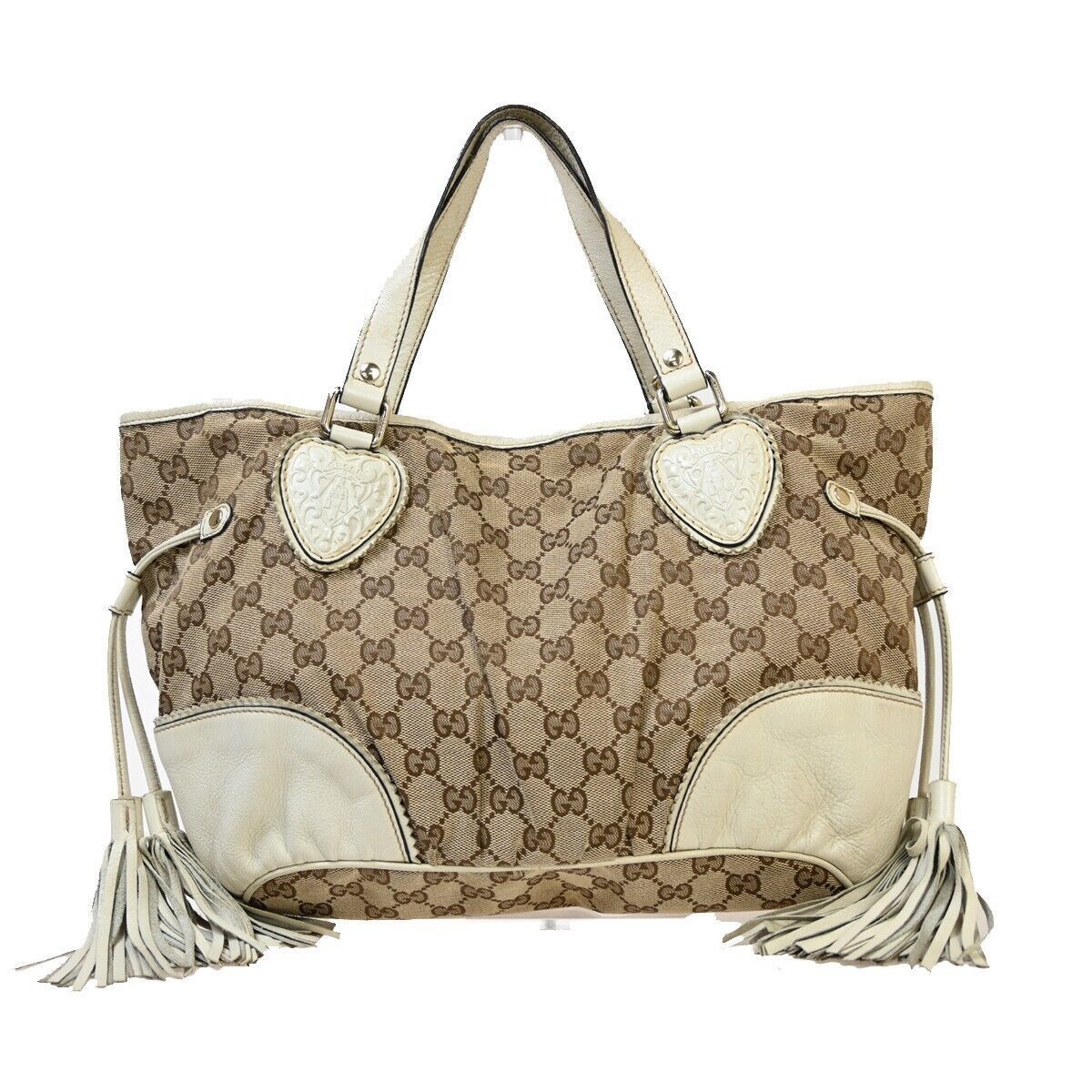 Gucci Tribeca Brown Canvas Handbag (Pre-Owned) Size ONE SIZE - 1 Thumbnail