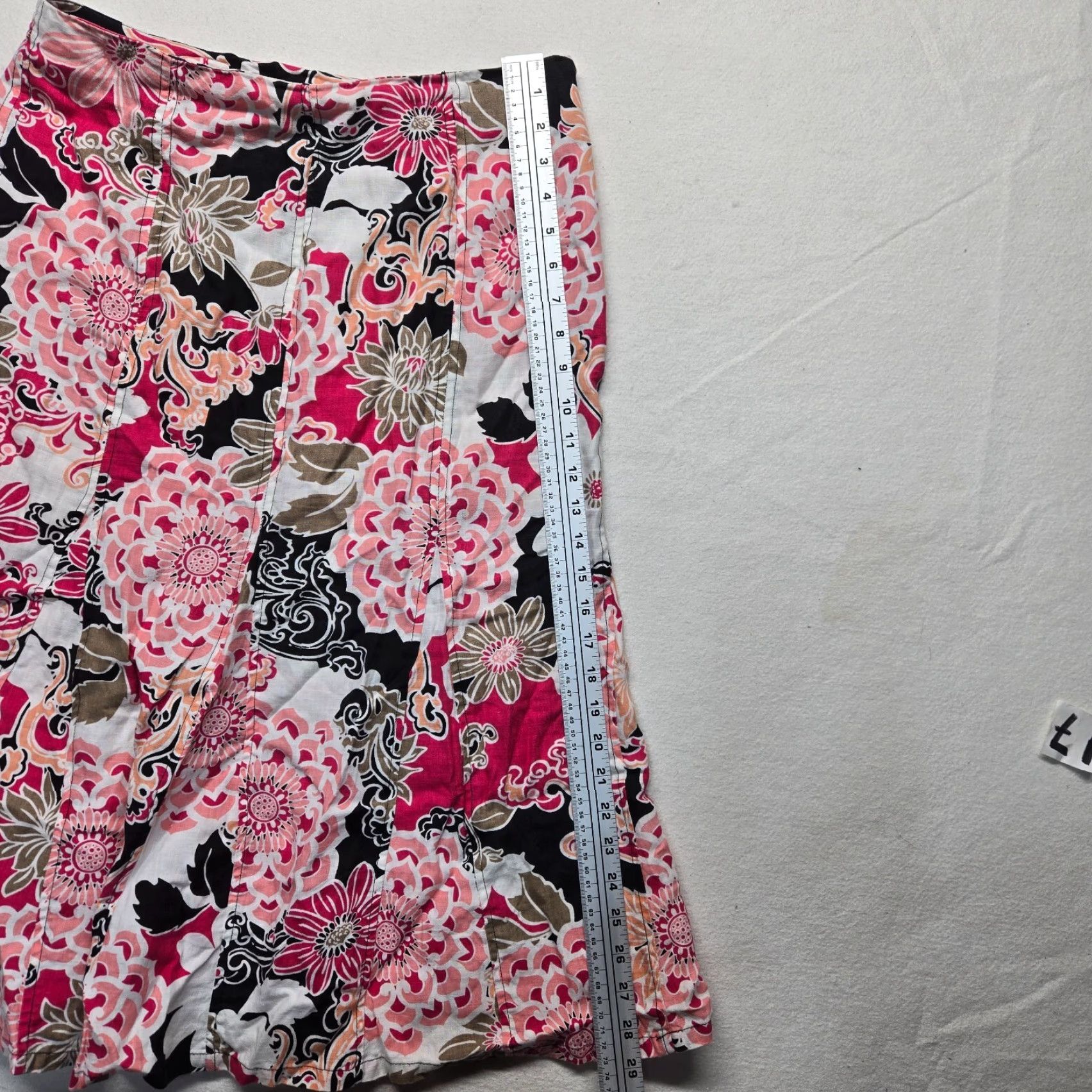 Pinko KIM ROGERS Skirt Adult Size 10P Petite Pink Floral Flowers Women's Size 32" / US 10 / IT 46 - 4 Thumbnail