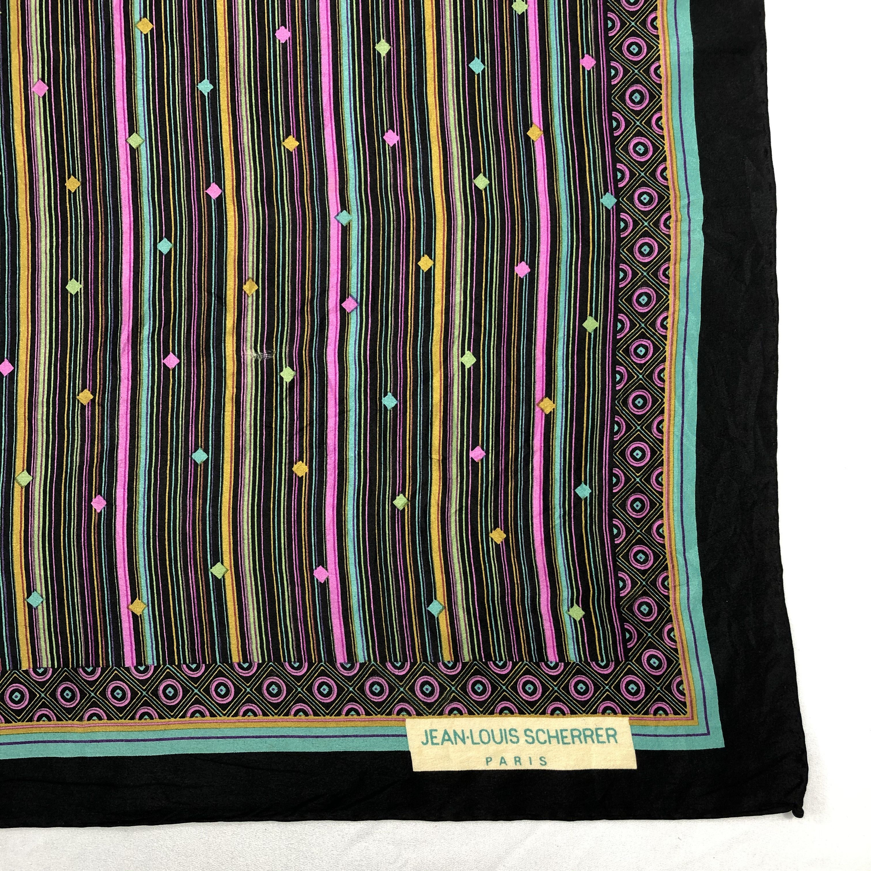 Jean-Louis Scherrer Vintage Jean Louis Scherrer Silk Scarf Size ONE SIZE - 4 Thumbnail