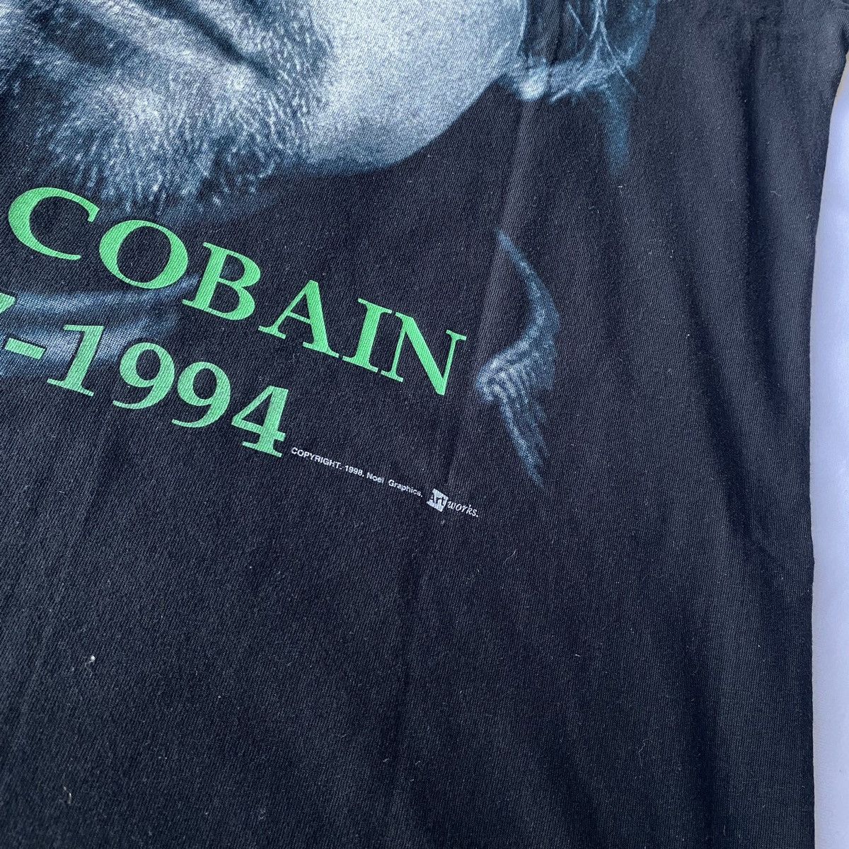 Band Tees × Vintage *RARE* VTG 90s Kurt Cobain 1967 - 1994 Memorial Size US XL / EU 56 / 4 - 8 Thumbnail