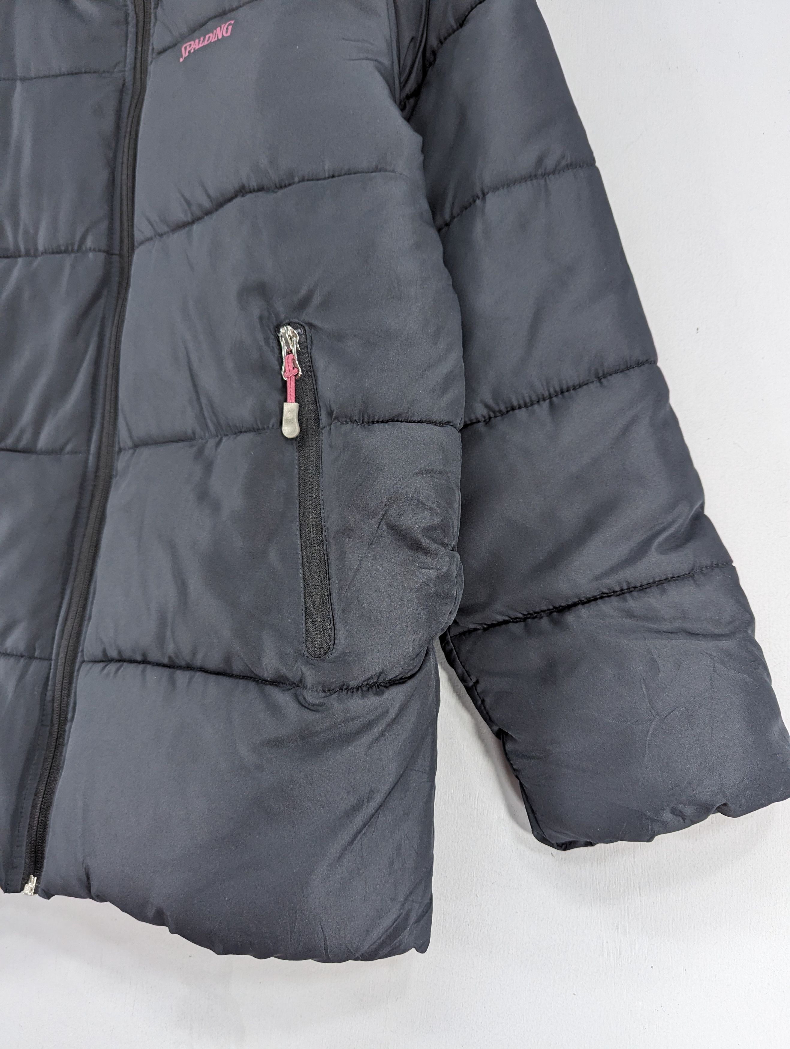 Japanese Brand Spalding Puffer Down Zipper Hooded Jacket Size US L / EU 52-54 / 3 - 4 Thumbnail
