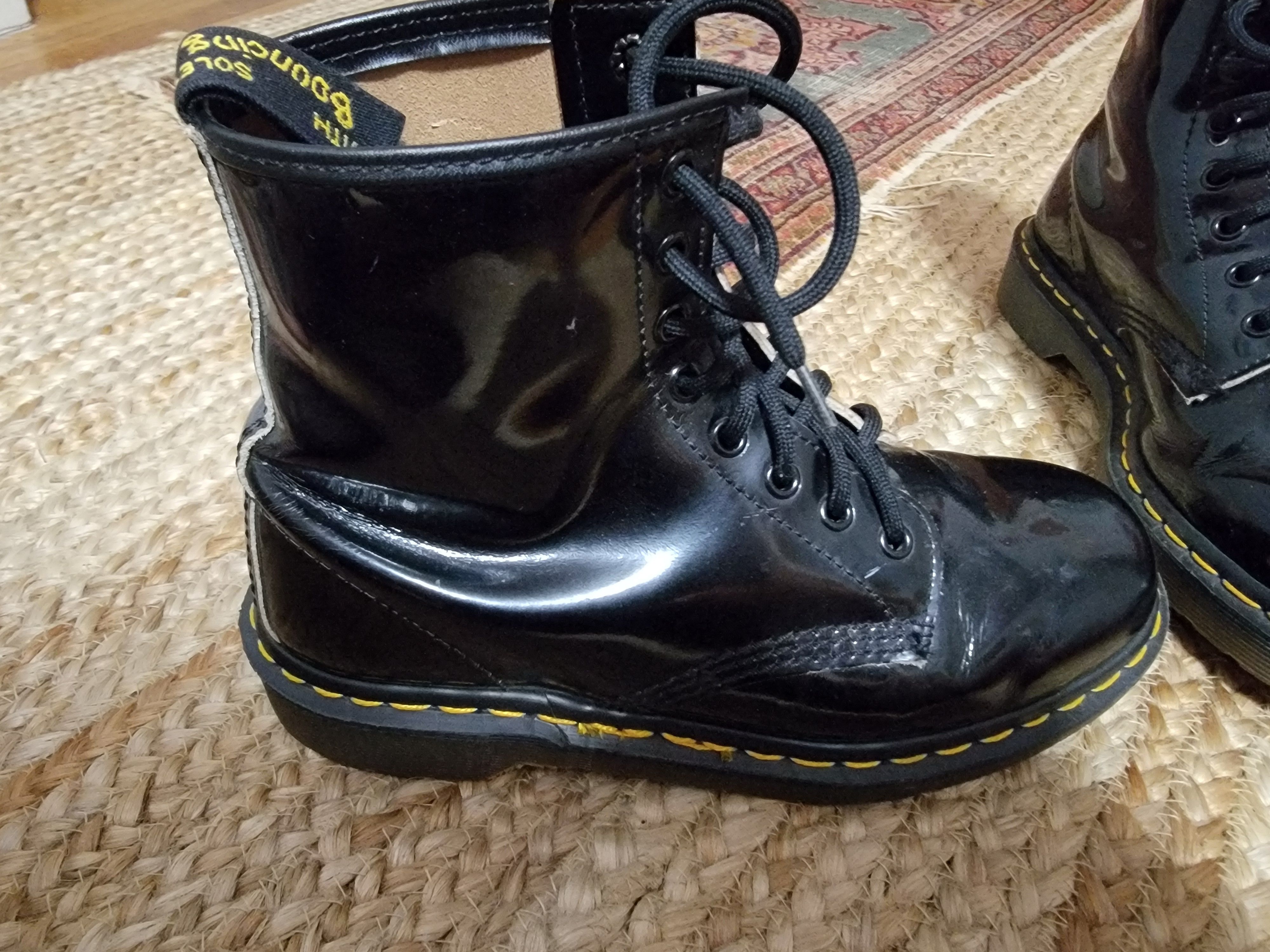 Dr. Martens Made in England Black patent Docs, UK size 6 Size US 7 / EU 40 - 3 Thumbnail
