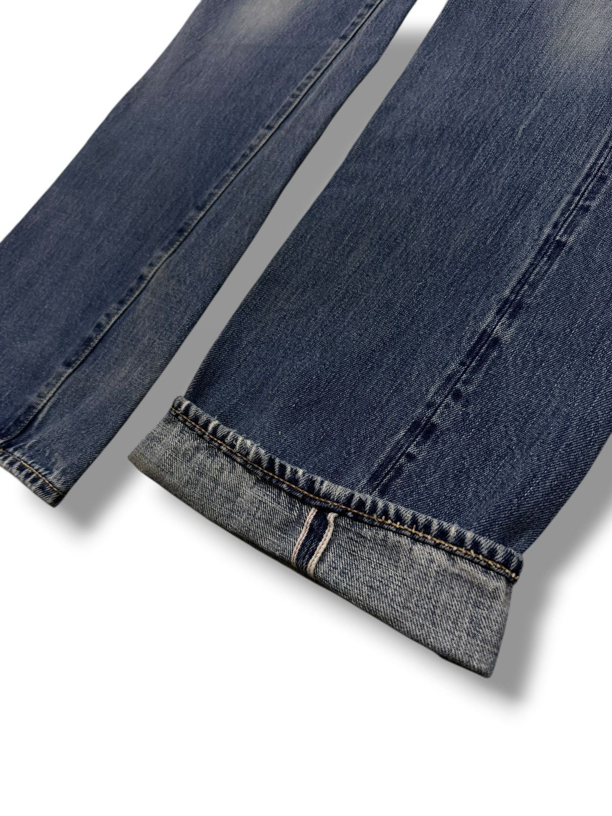 Japanese Brand Vintage 90s Maverick Blue Bell Selvedge Denim Jeans | W30 Size US 30 / EU 46 - 8 Thumbnail