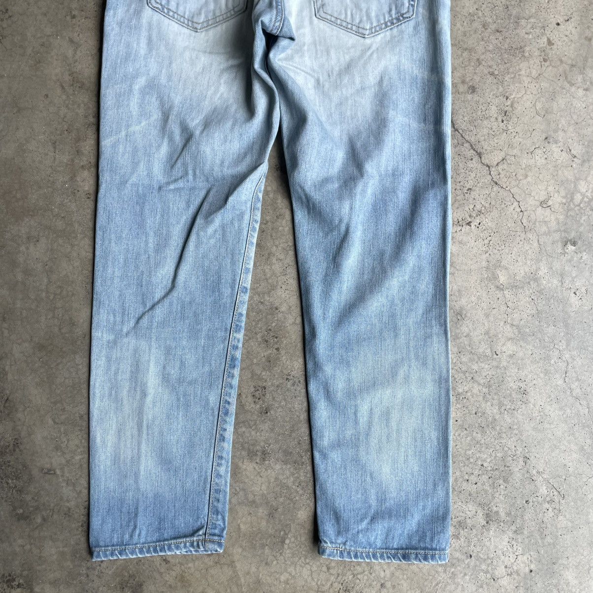 Edwin 🔥Vintage Edwin 505ZXX Stoned Washed Ripped Distress Jeans Size US 30 / EU 46 - 6 Thumbnail