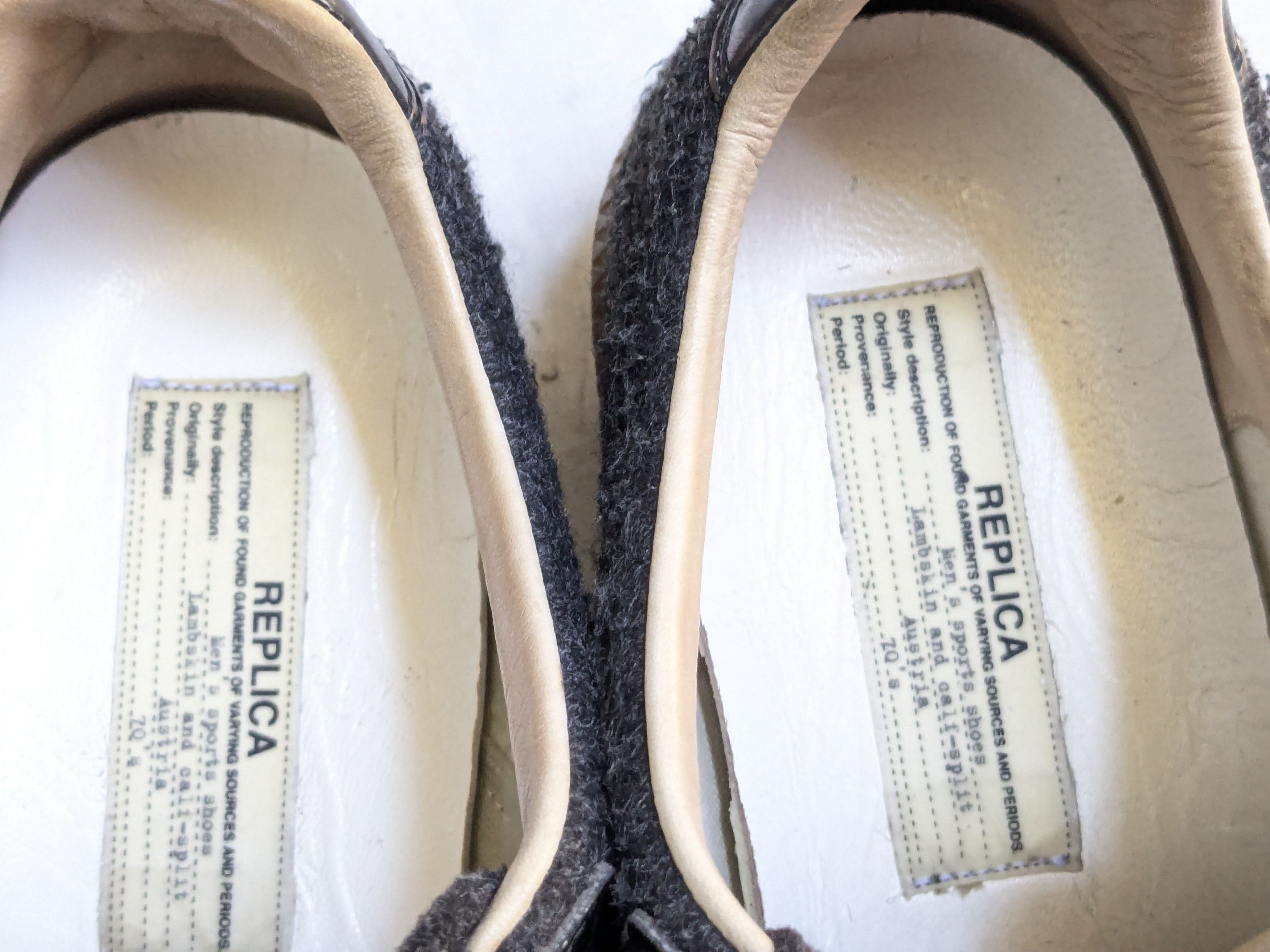 Maison Margiela Maison Margiela Replica GAT Gray Wool 10 43 Low Tops Gum Size US 10 / EU 43 - 8 Thumbnail