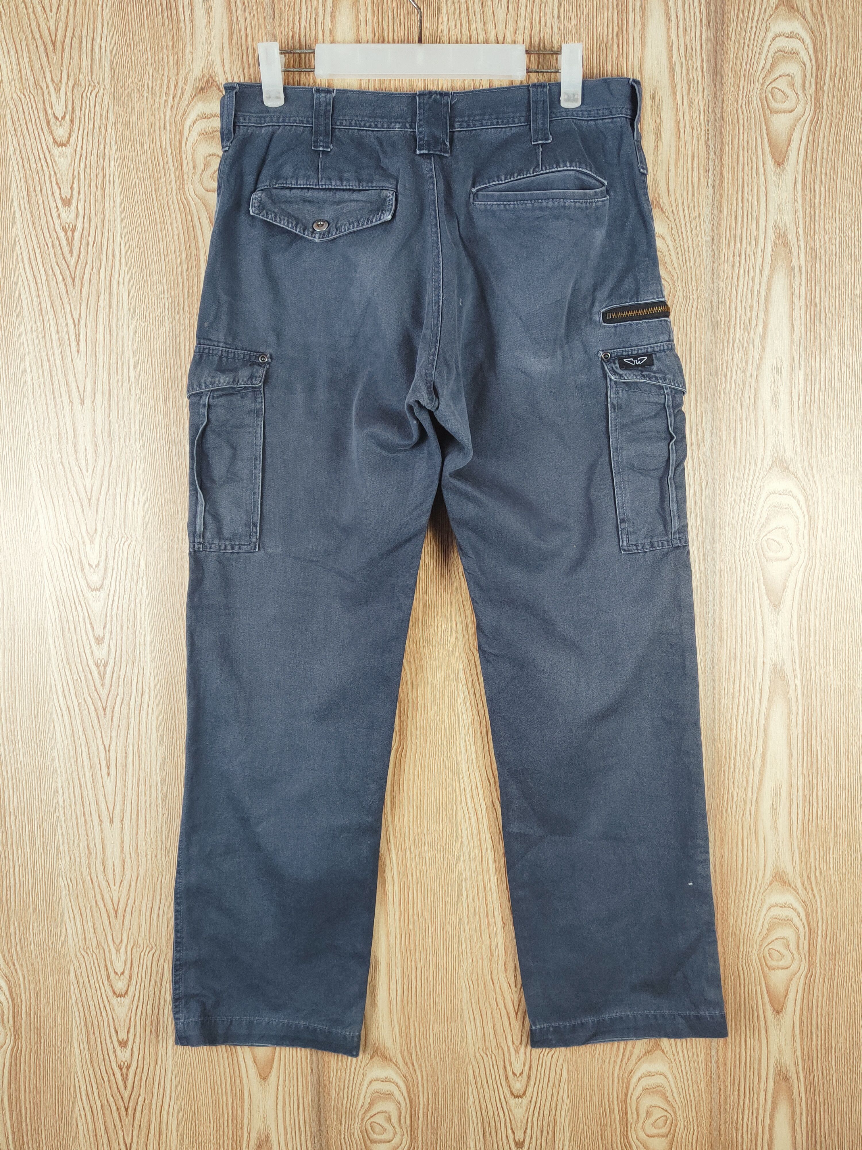 Japanese Brand × Vintage Vintage GW Navy Faded Multi Tactical pocket Cargo Pants Size US 32 / EU 48 - 7 Thumbnail