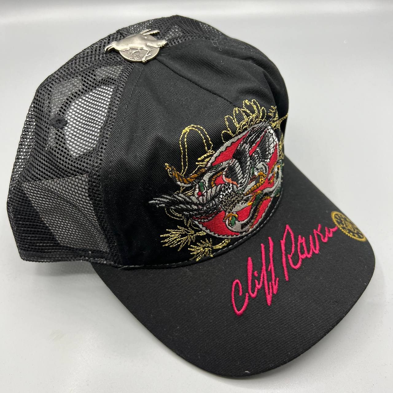 Ed Hardy Vintage Cliff Raven Hat Japanese tattoo Snap back Trucker ...
