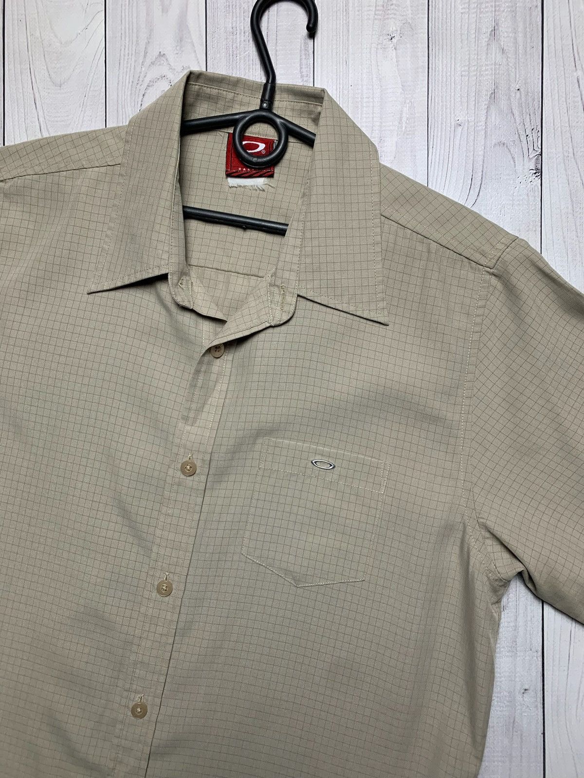 Oakley × Vintage Vintage Oakley shirt plaid size S logo rare beige Size US S / EU 44-46 / 1 - 2 Thumbnail