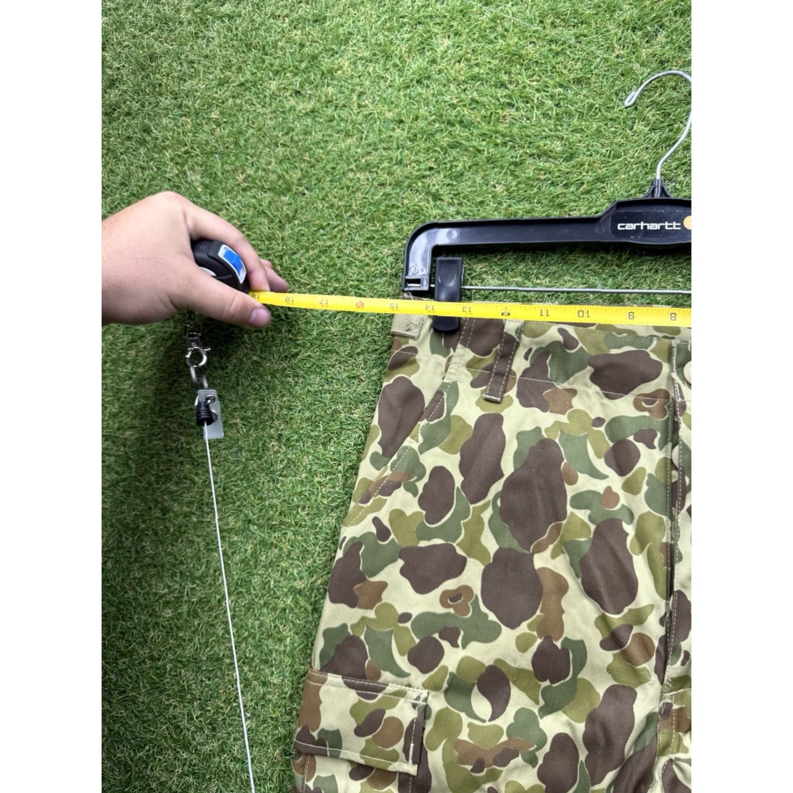 Vintage Mil-Tec BDU Pants Mens Small Pacific Camouflage Cargo Adjustable Waist 28x31 Green Regular Straight Size US 29 - 5 Thumbnail