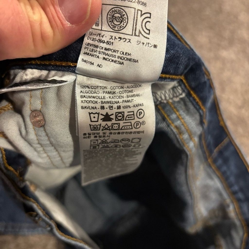 Levi's Men’s Levi's 505 Regular Fit Jeans Size US 36 / EU 52 - 5 Thumbnail