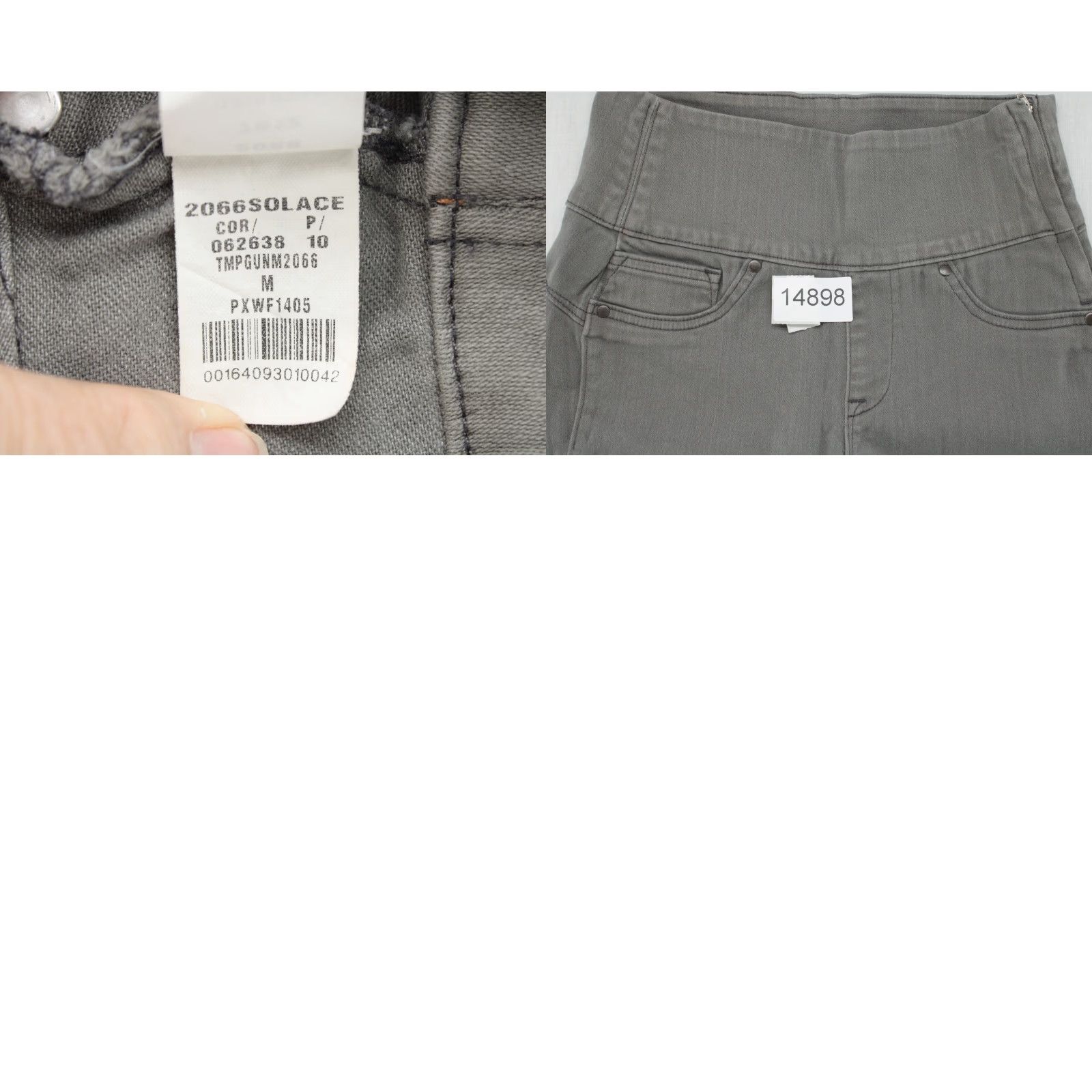 Spanx Spanx 2066 Alexia Jegging Women's Medium Green Skinny Jeans Mid Rise - City College Grunge Preppy Shaping 5-Pocket Style Zip Size 32" / US 10 / IT 46 - 9 Thumbnail