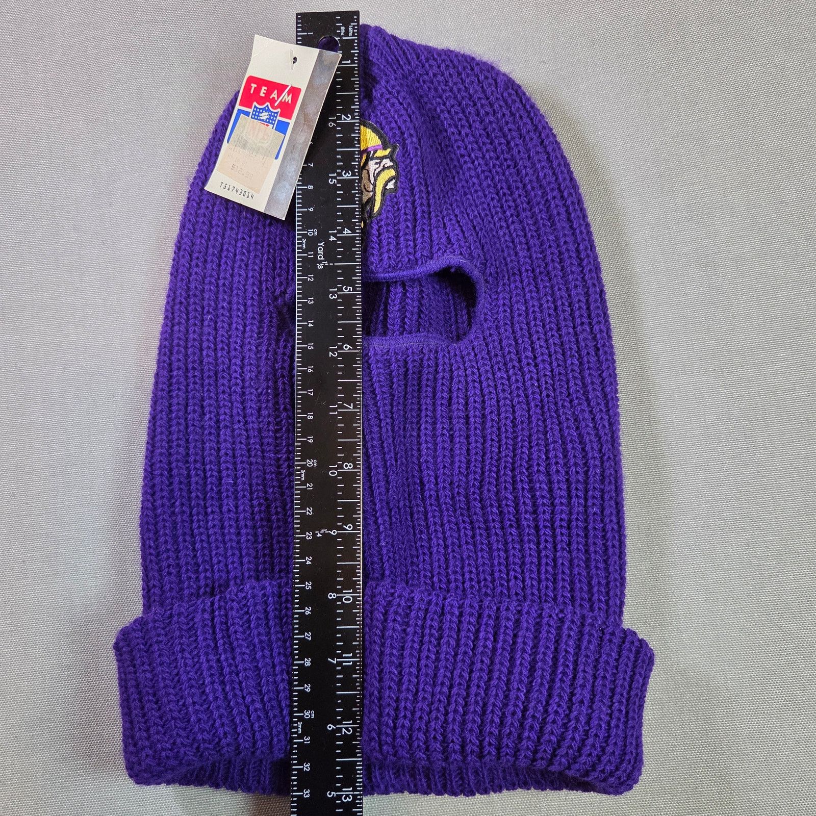 Vintage Vintage NOS Vikings Team NFL Balaclava Hat Size ONE SIZE - 6 Thumbnail