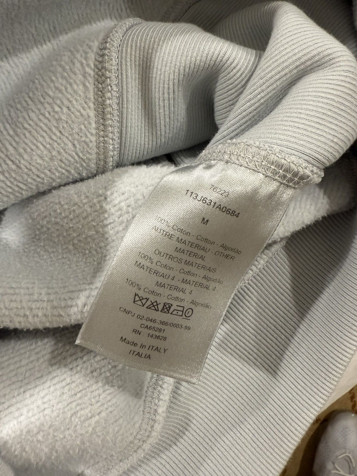 Dior Dior Oblique Terry Hoodie Blue Grey Size US M / EU 48-50 / 2 - 10 Thumbnail