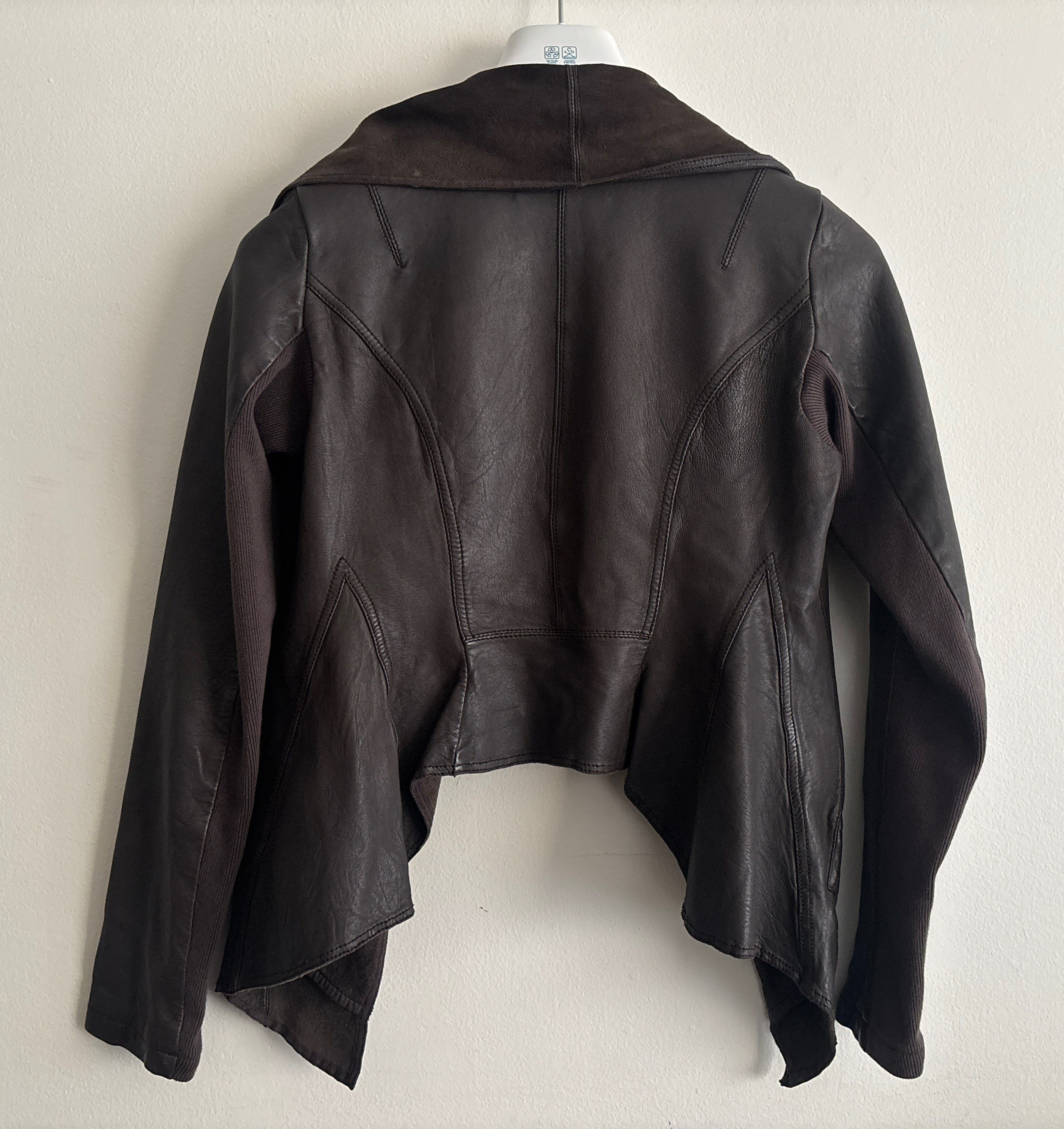 Allsaints $750 Datya Waterfall Leather Jacket - UK 10, US 6, EU 38 Size M / US 6-8 / IT 42-44 - 5 Thumbnail