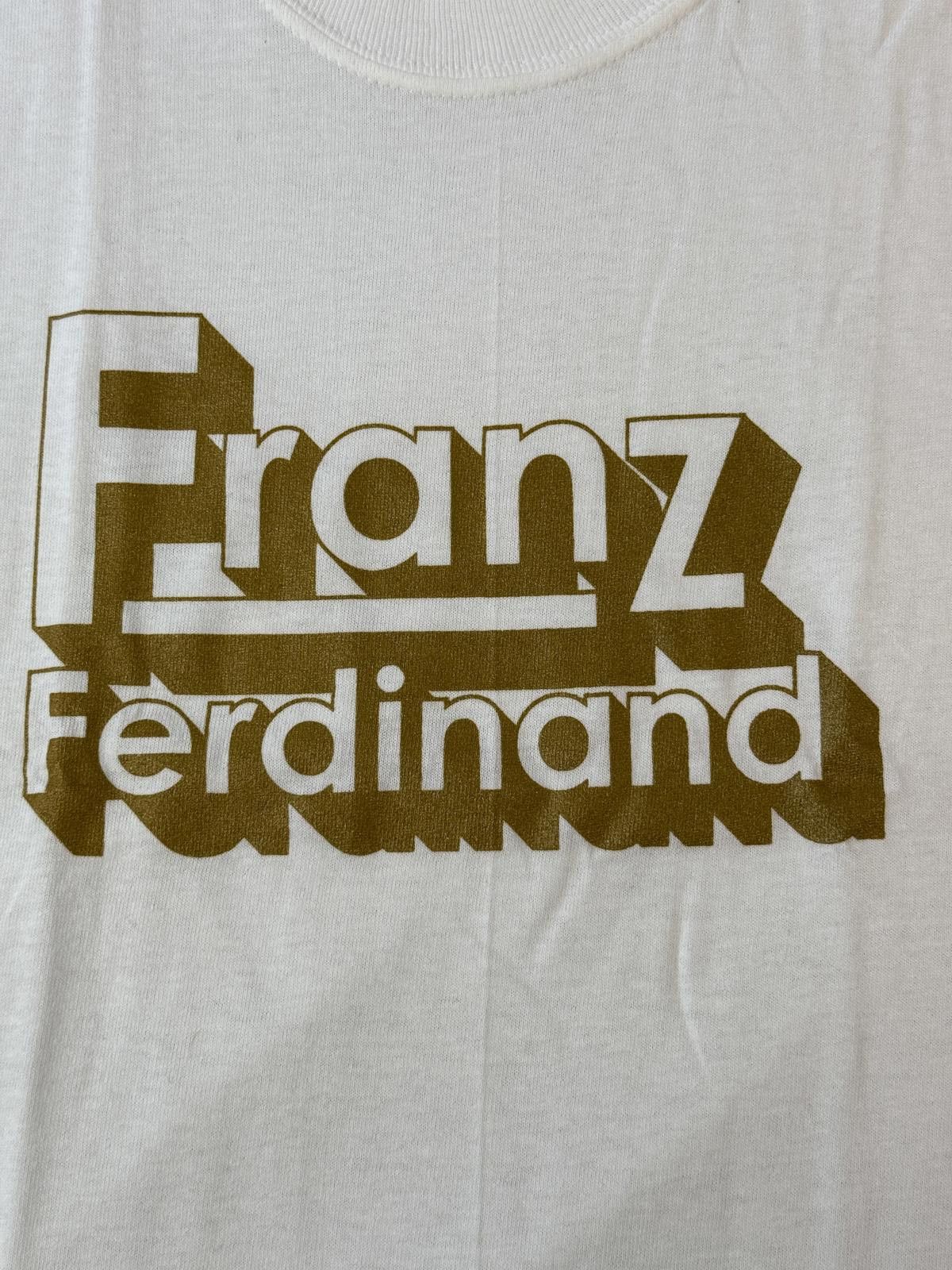 Designer Y2K Franz Ferdinand T-shirt - 2004 Gold Ink Tee - XL Size US XL / EU 56 / 4 - 3 Thumbnail